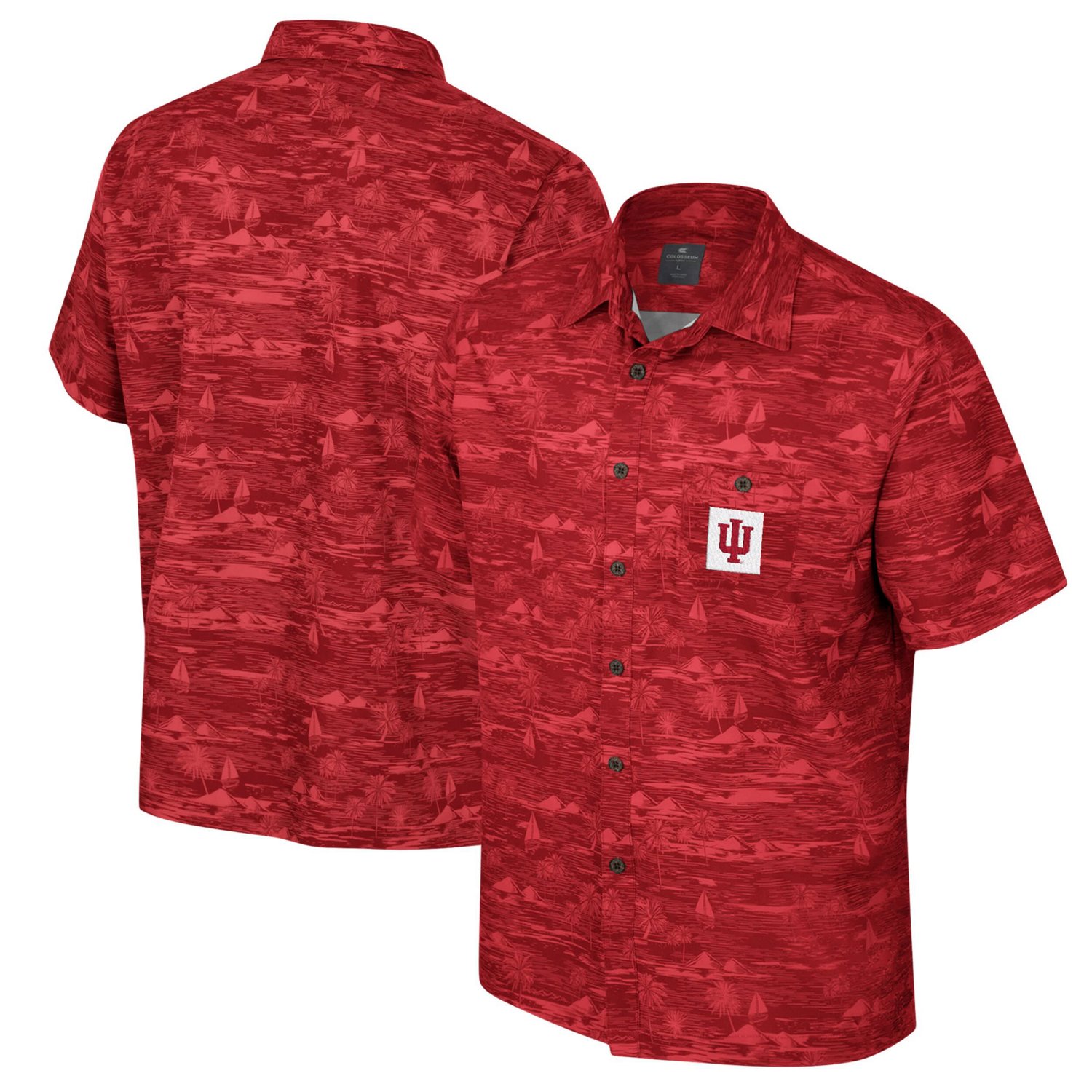 Colosseum Indiana Hoosiers Ozark Button-Up Shirt                                                                                