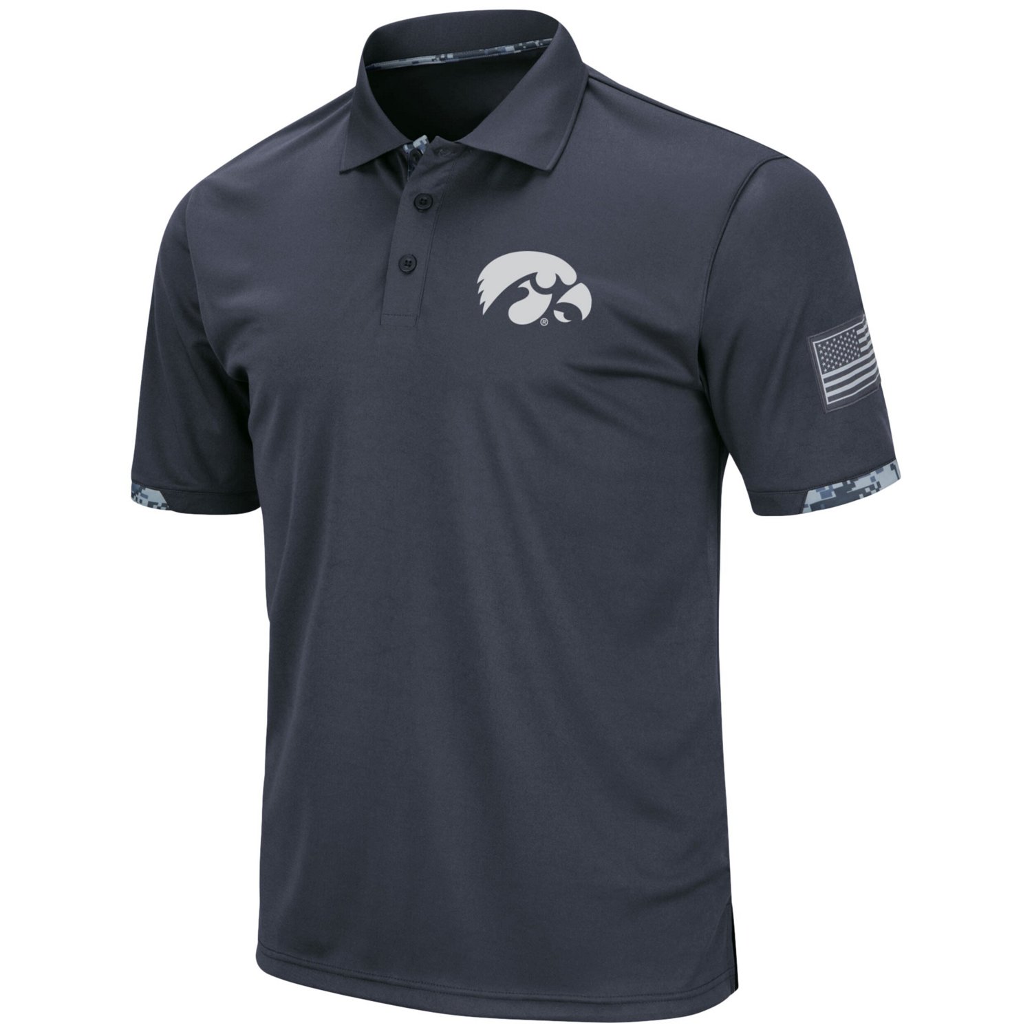 Colosseum Iowa Hawkeyes Big  Tall OHT Military Appreciation Digital Camo Polo - view number 2