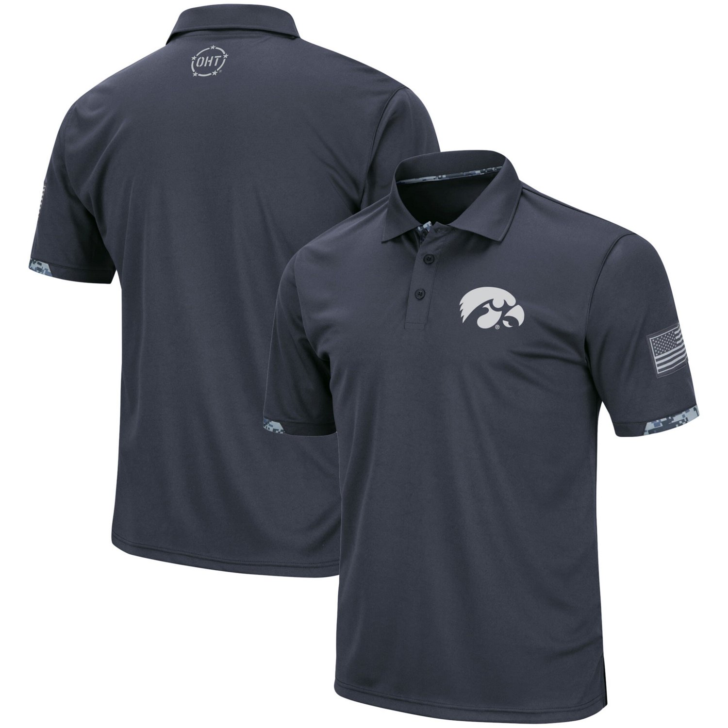 Colosseum Iowa Hawkeyes Big  Tall OHT Military Appreciation Digital Camo Polo - view number 1