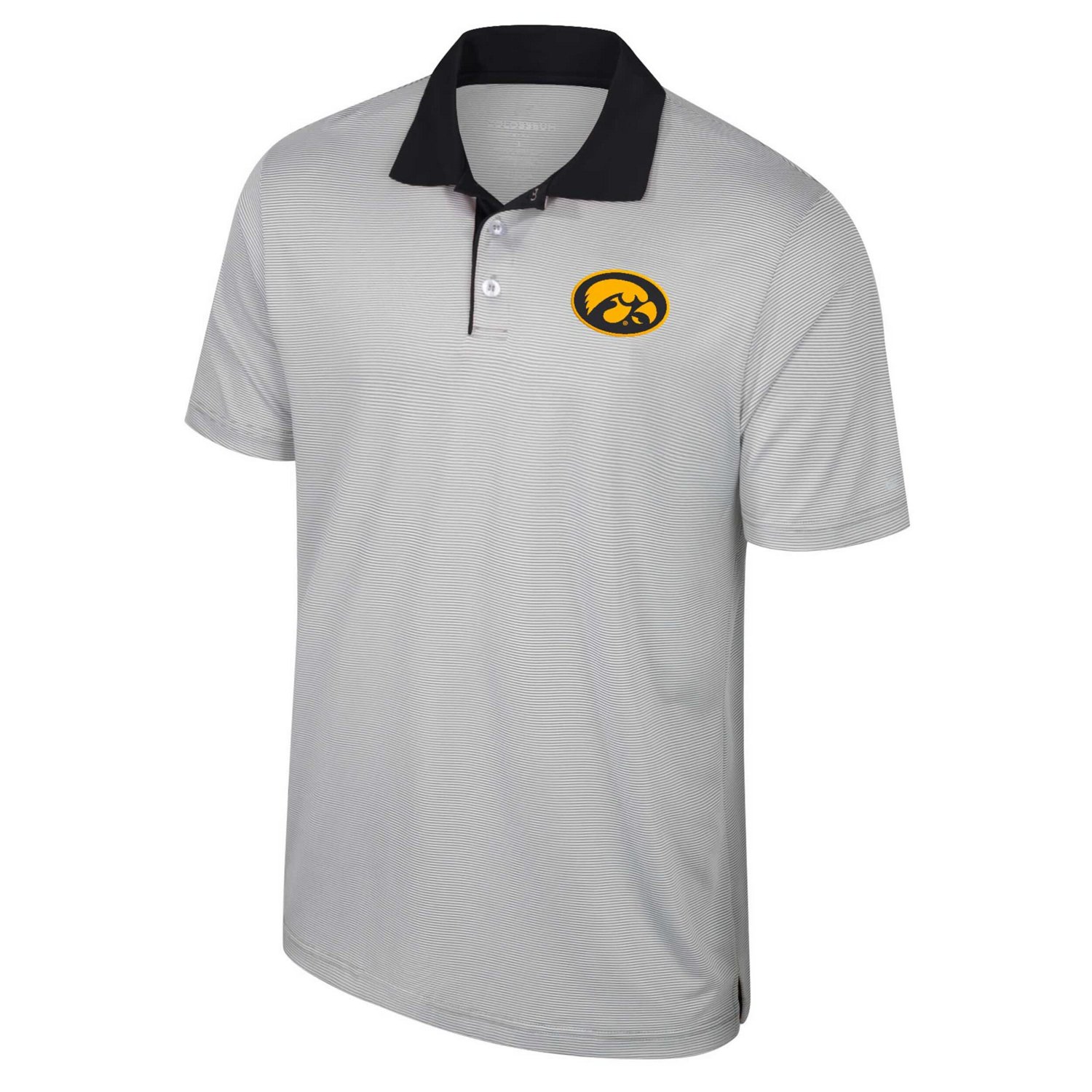 Colosseum Iowa Hawkeyes Big  Tall Tuck Striped Polo                                                                              - view number 2