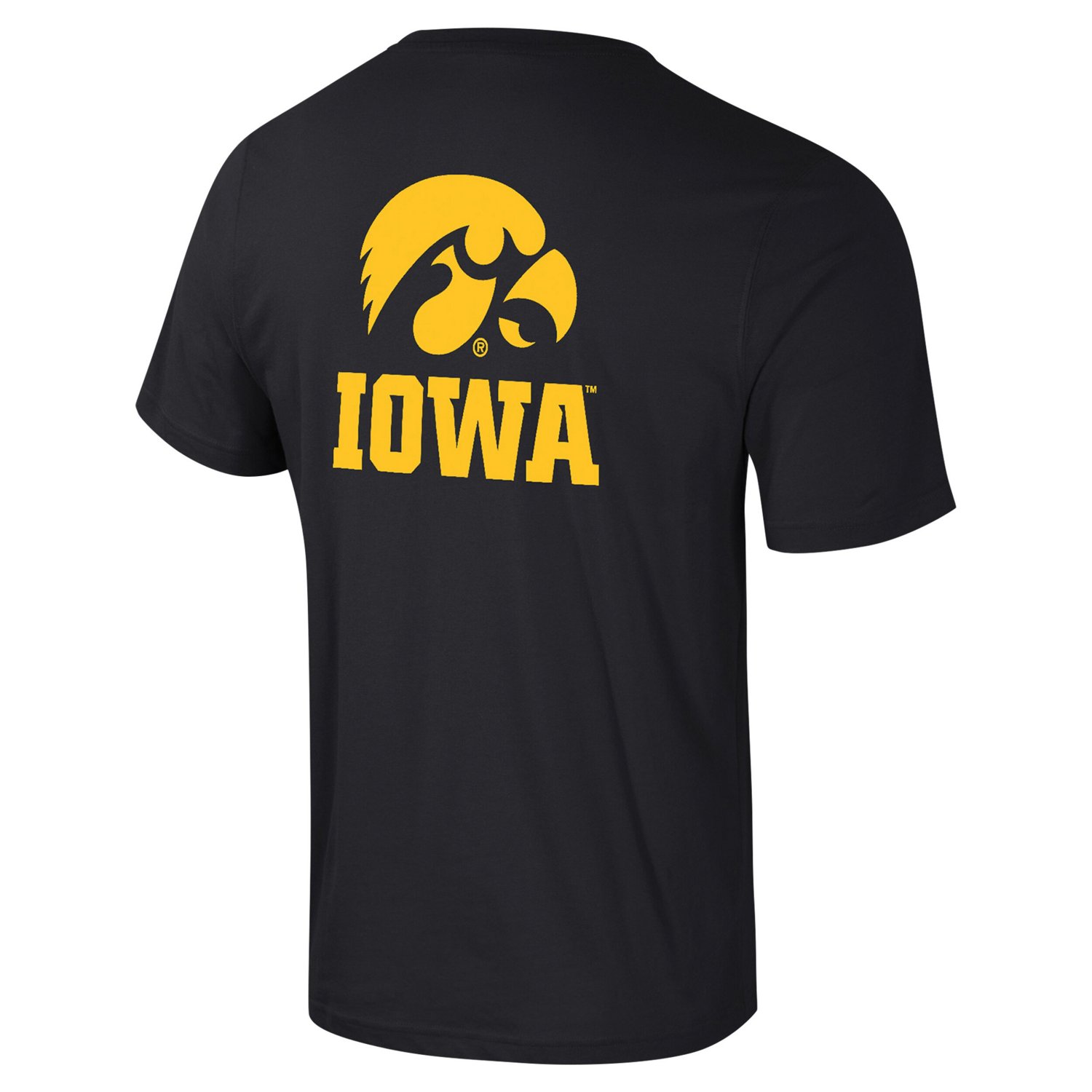 Colosseum Iowa Hawkeyes Logo Lockup 2-Hit Active Blend T-Shirt - view number 2