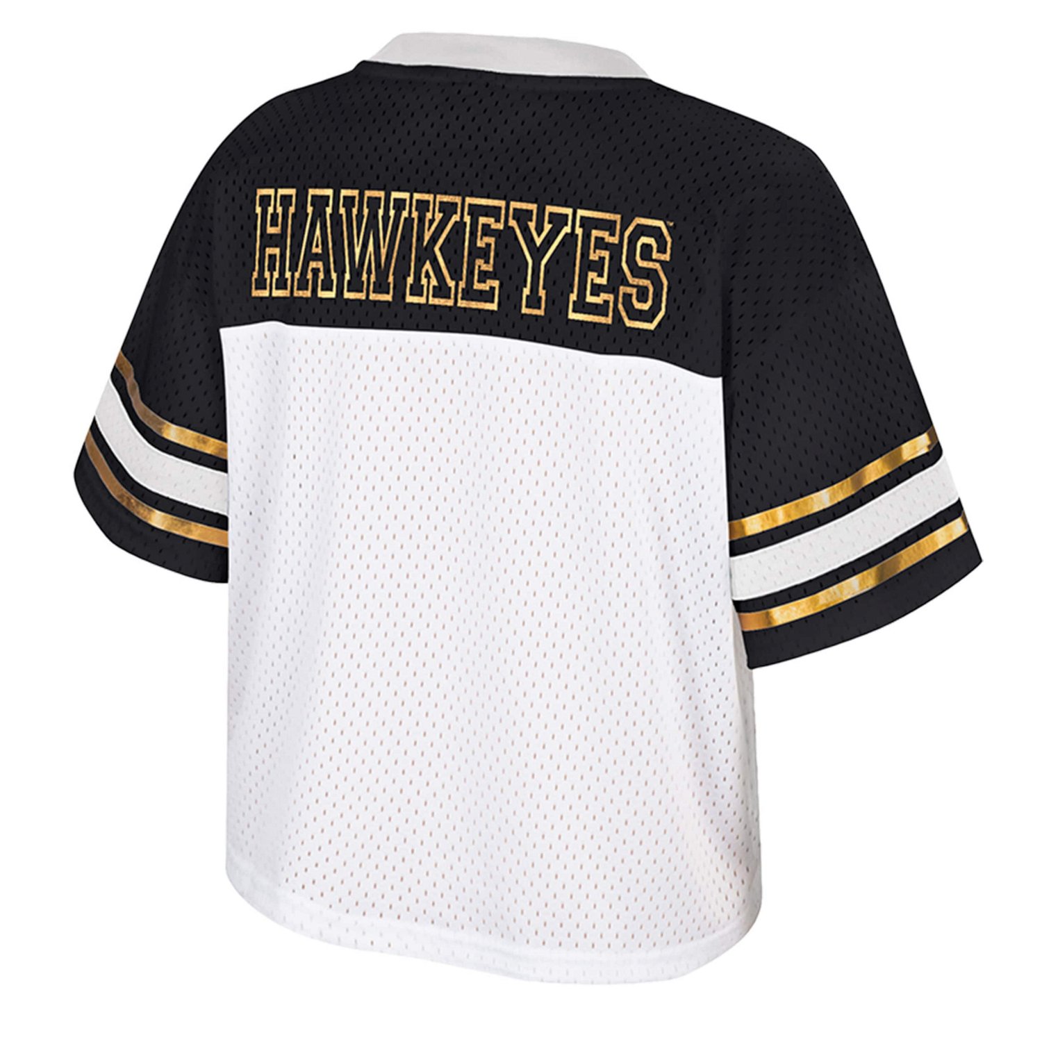Colosseum Iowa Hawkeyes Treasure Cropped Football Jersey - view number 3