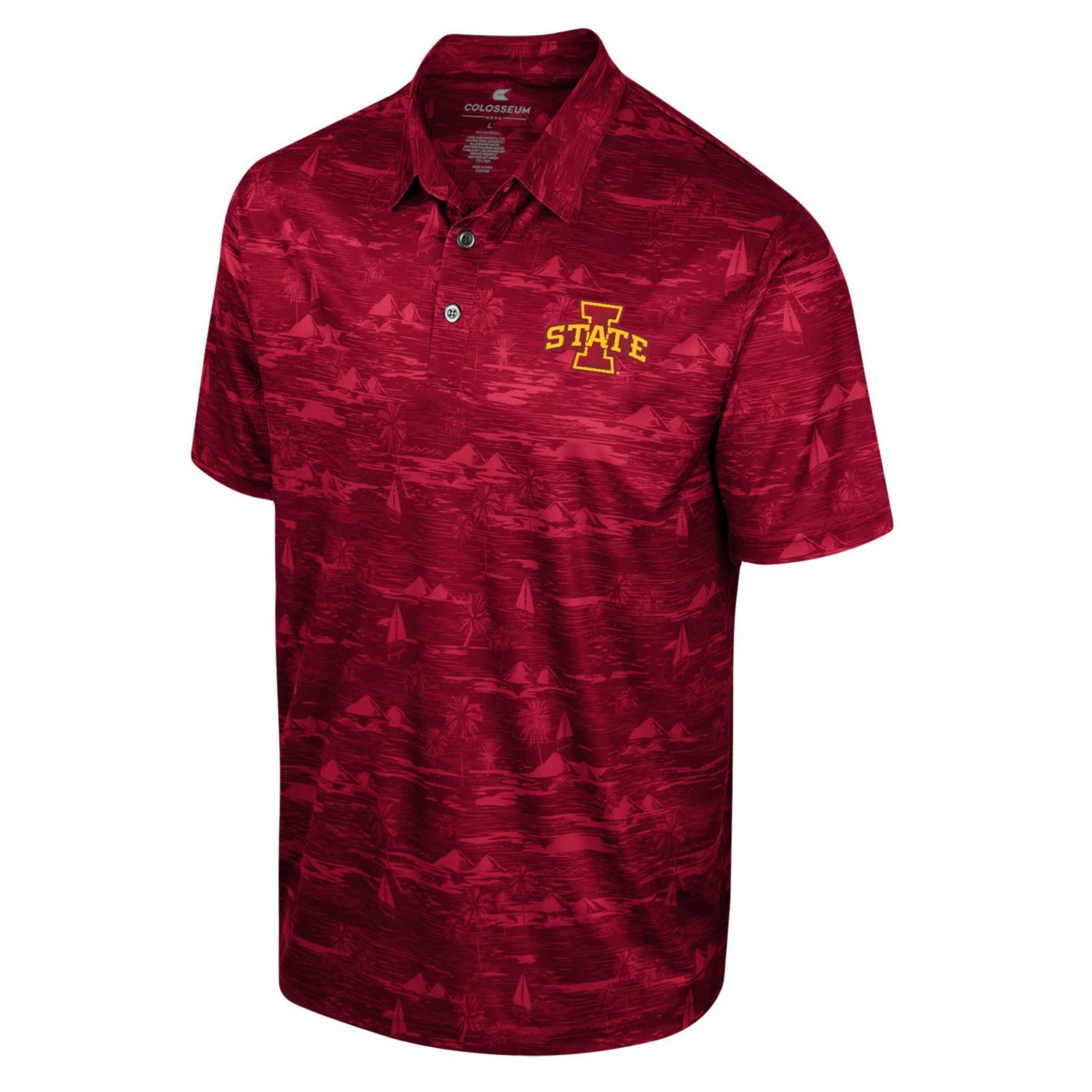 Colosseum Iowa State Cyclones Daly Print Polo - view number 2