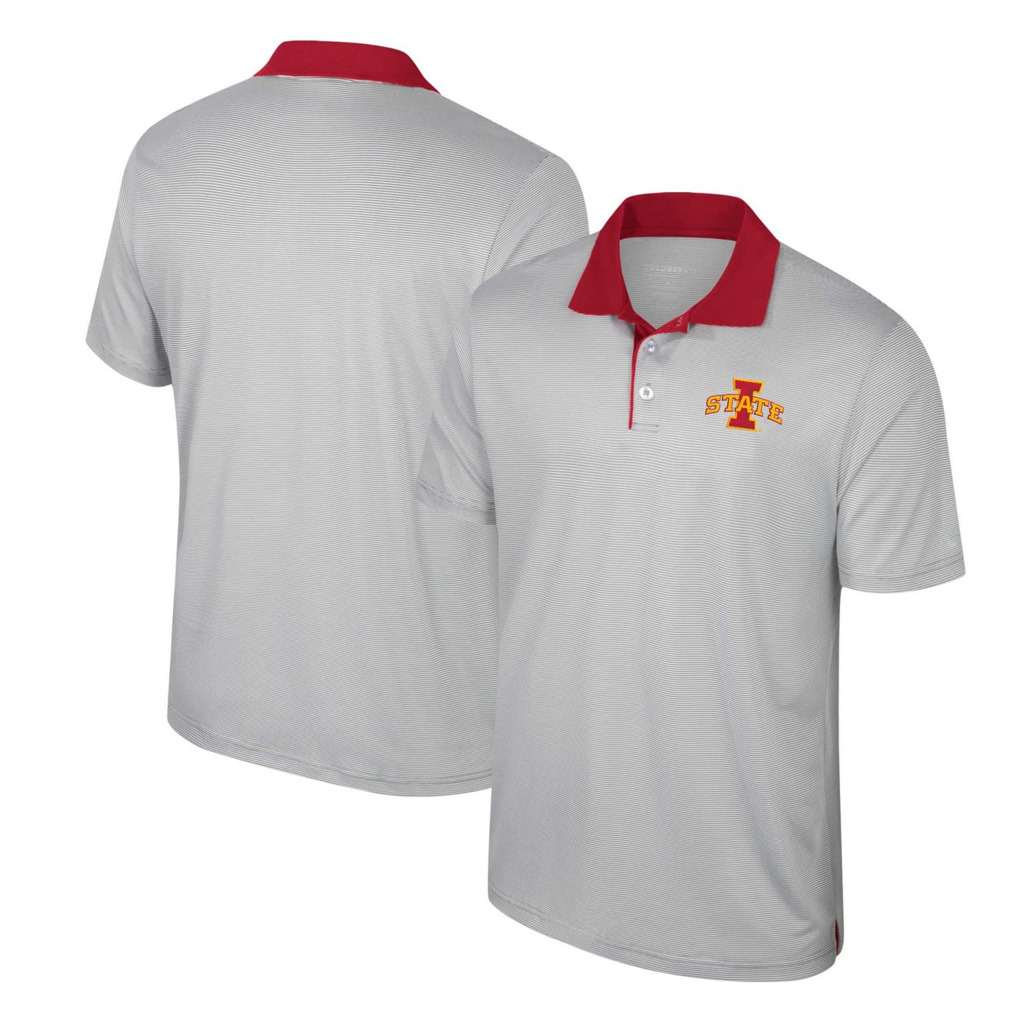 Colosseum Iowa State Cyclones Tuck Striped Polo