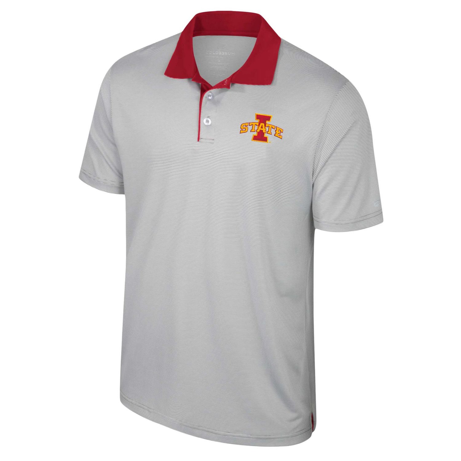 Colosseum Iowa State Cyclones Tuck Striped Polo                                                                                  - view number 2