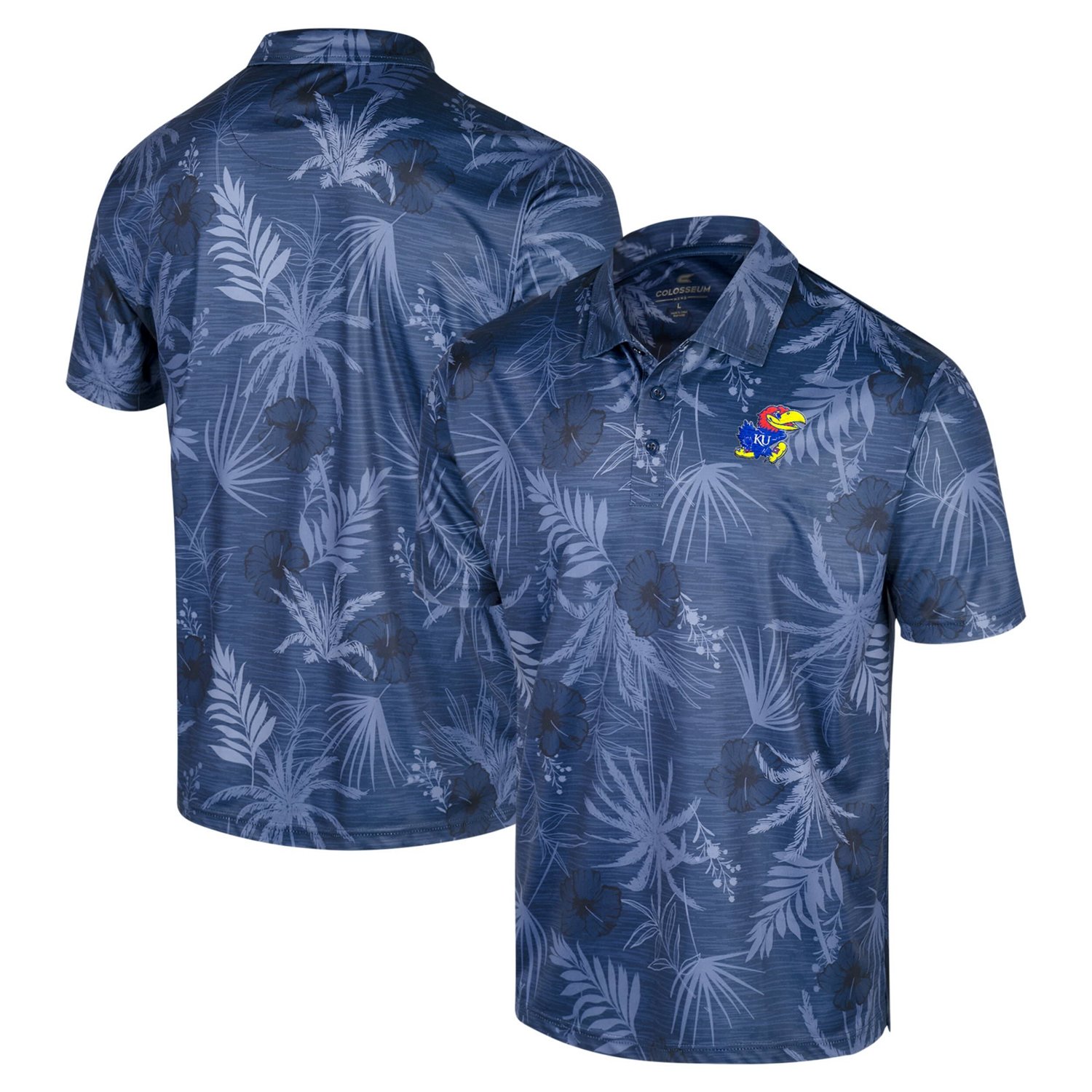 Colosseum Kansas Jayhawks Big  Tall Palms Polo