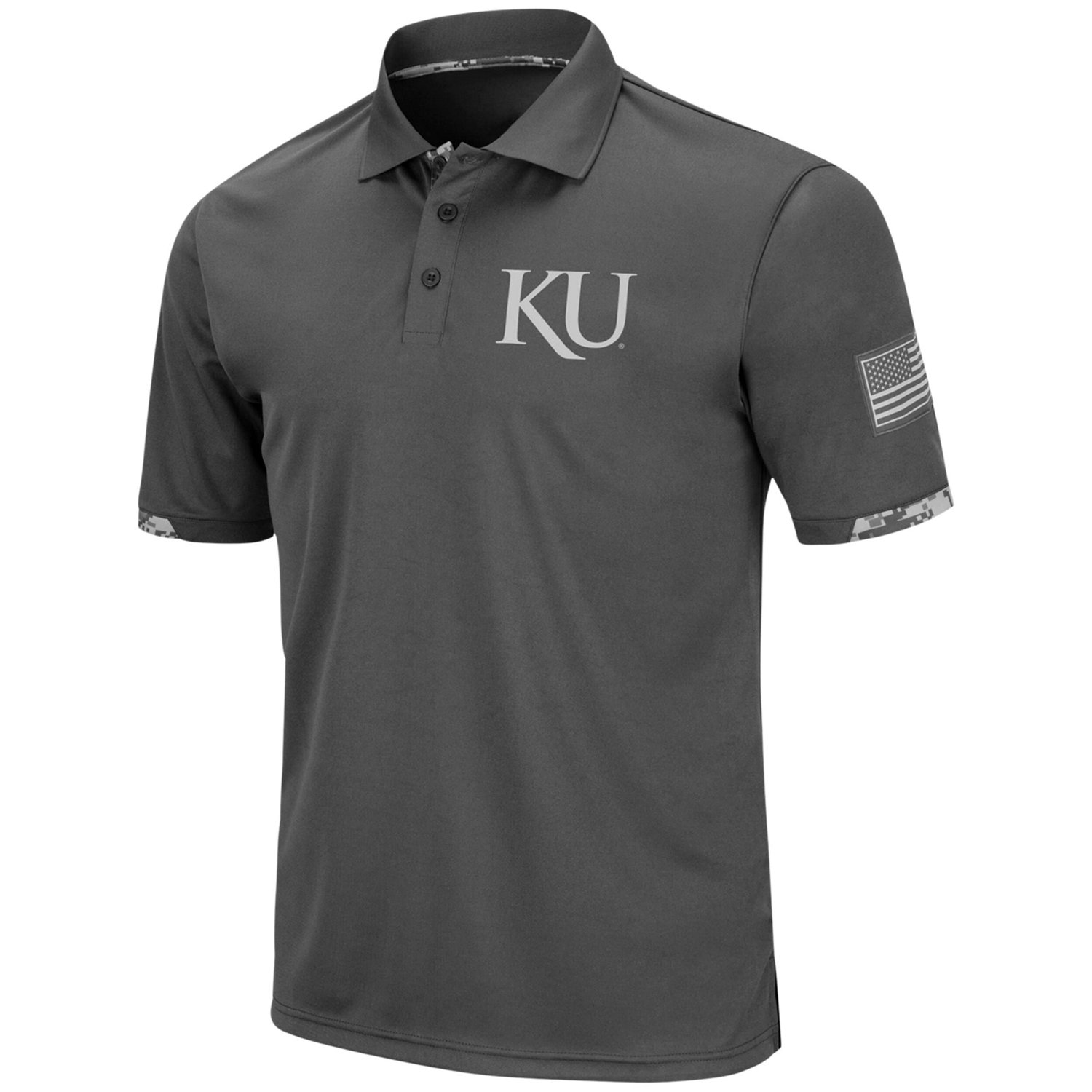 Colosseum Kansas Jayhawks Rival OHT Military Appreciation Polo                                                                   - view number 2