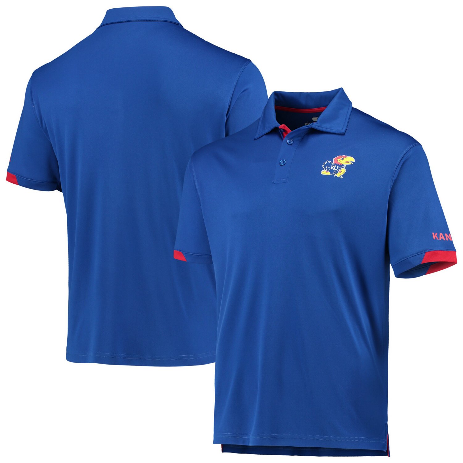 Colosseum Kansas Jayhawks Santry Lightweight Polo                                                                                - view number 1