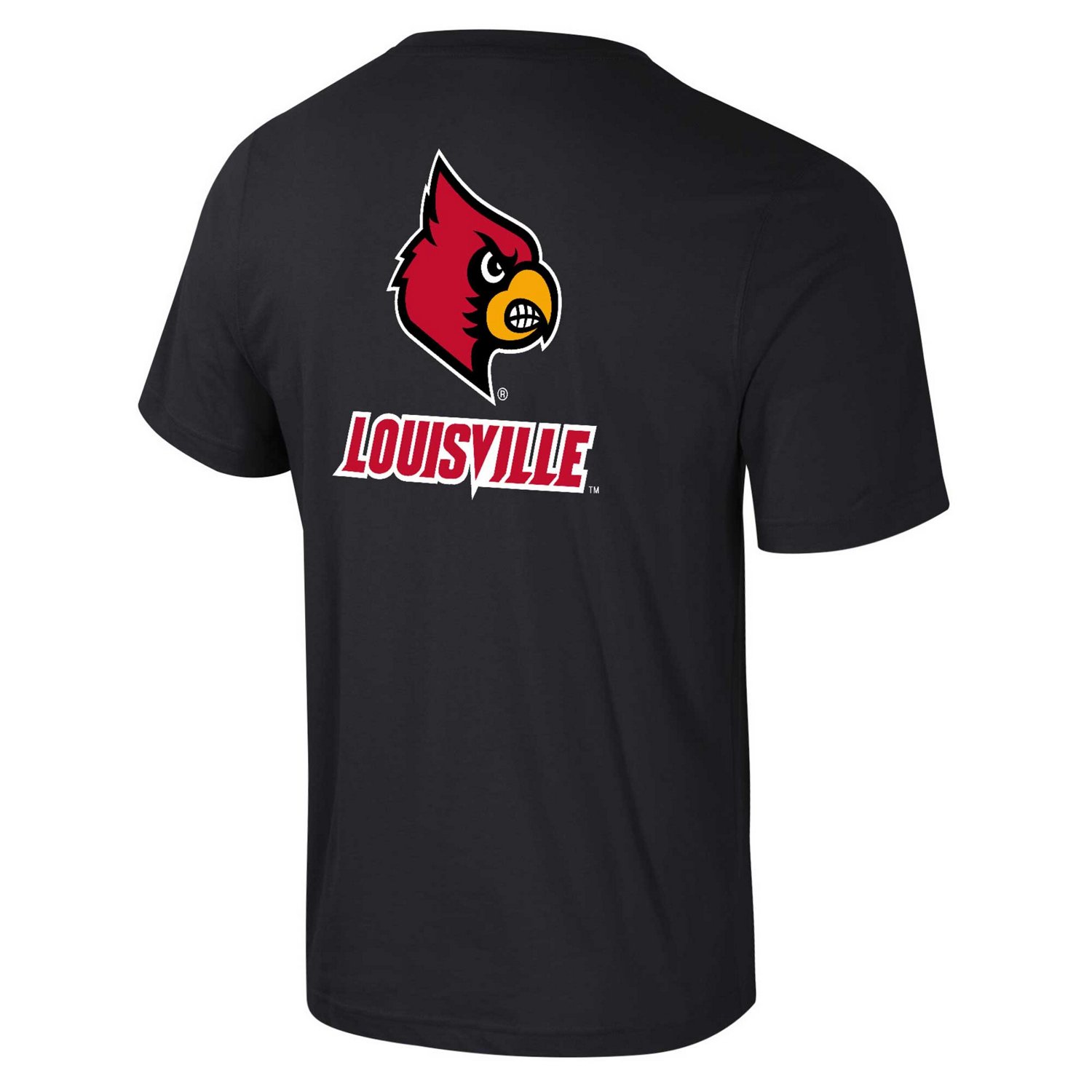 Colosseum Louisville Cardinals Logo Lockup 2-Hit Active Blend T-Shirt - view number 3