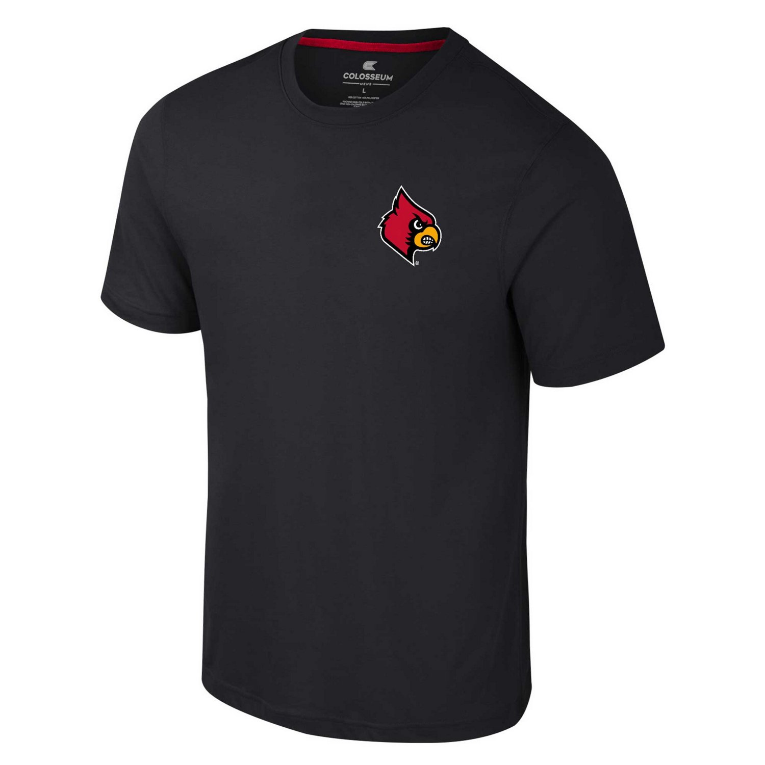 Colosseum Louisville Cardinals Logo Lockup 2-Hit Active Blend T-Shirt - view number 2