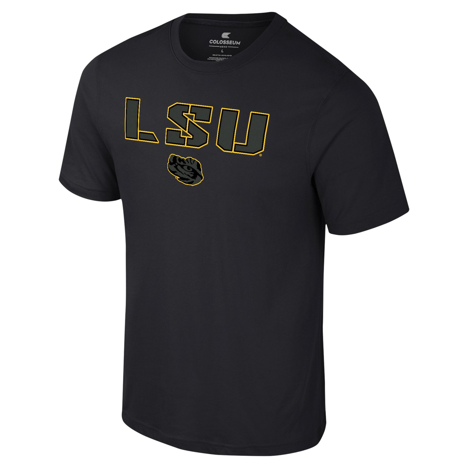 Colosseum LSU Tigers Color Pop Active Blend T-Shirt - view number 2