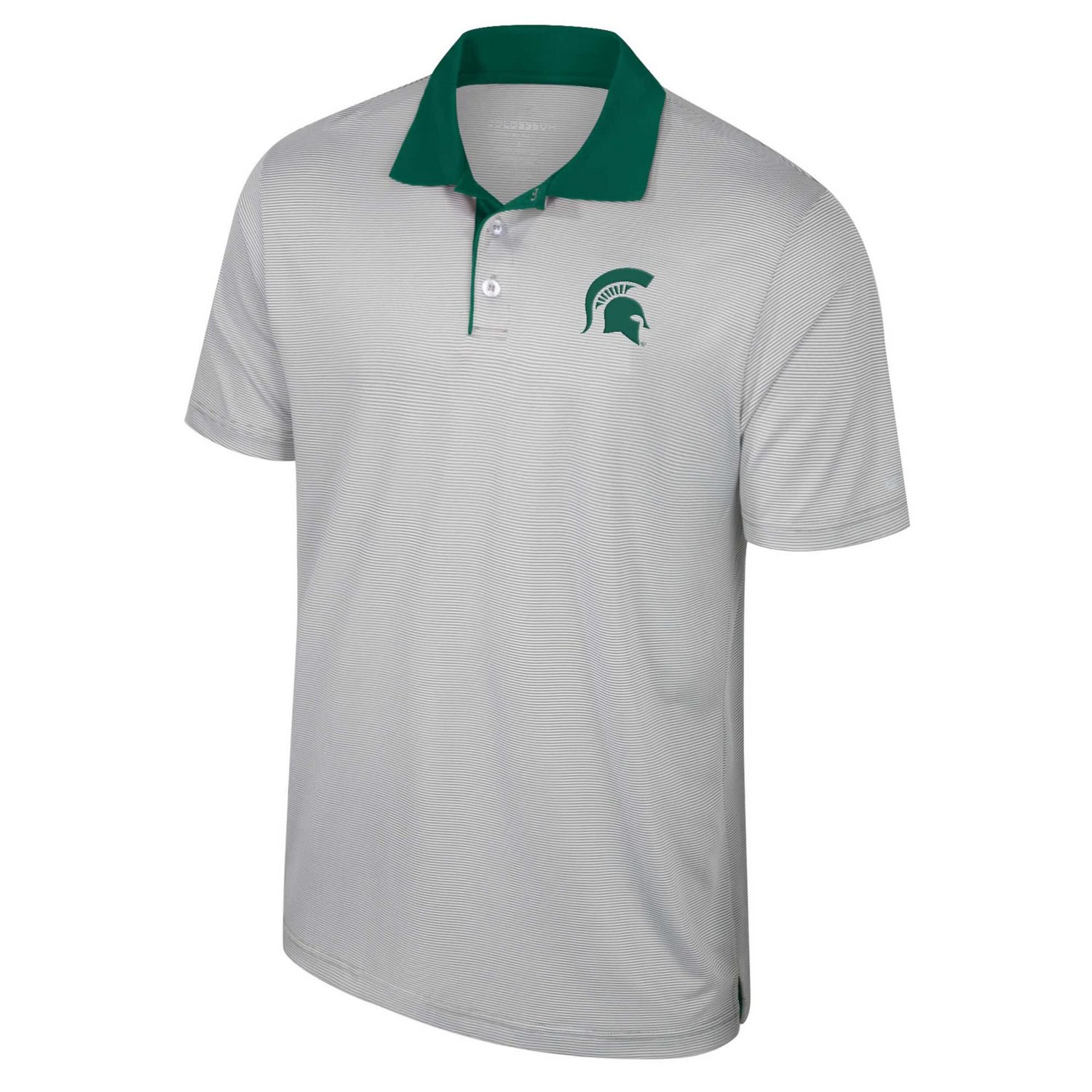 Colosseum Michigan State Spartans Big  Tall Tuck Striped Polo                                                                    - view number 2