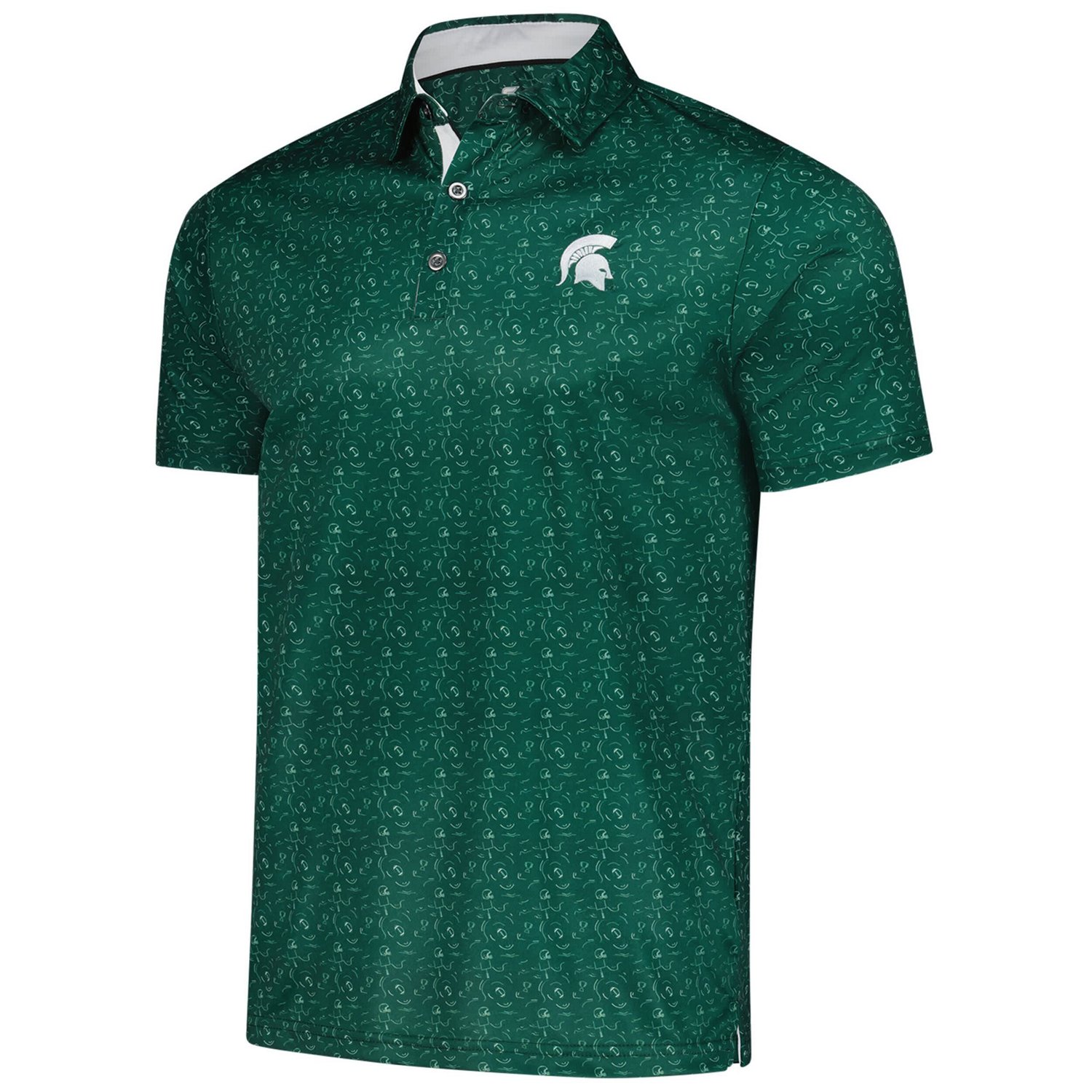 Colosseum Michigan State Spartans Football Print Polo - view number 2