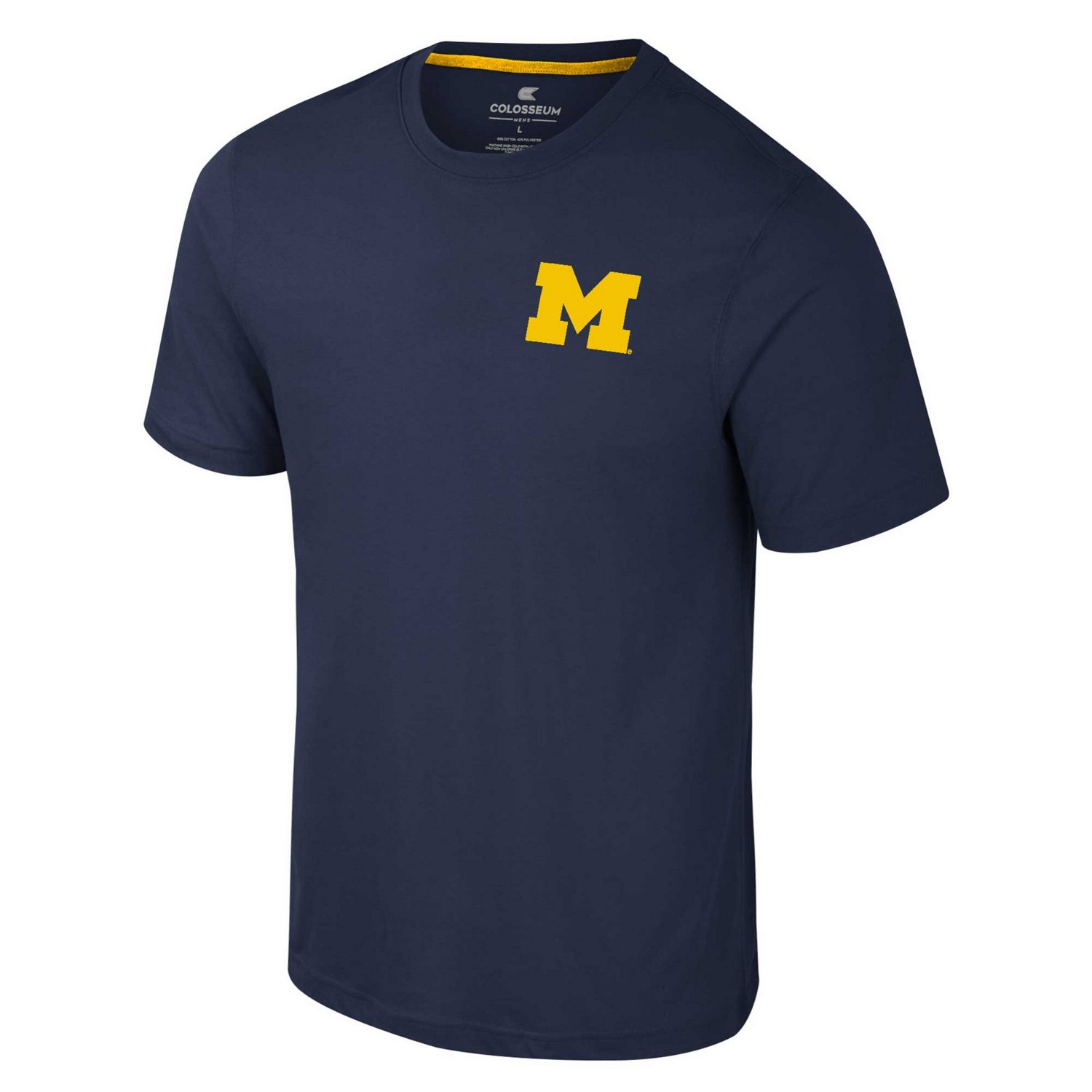 Colosseum Michigan Wolverines Logo Lockup 2-Hit Active Blend T-Shirt - view number 2