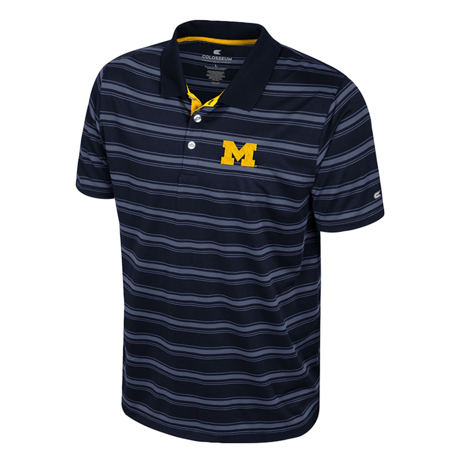 Colosseum Michigan Wolverines Milk Steak Polo - view number 2