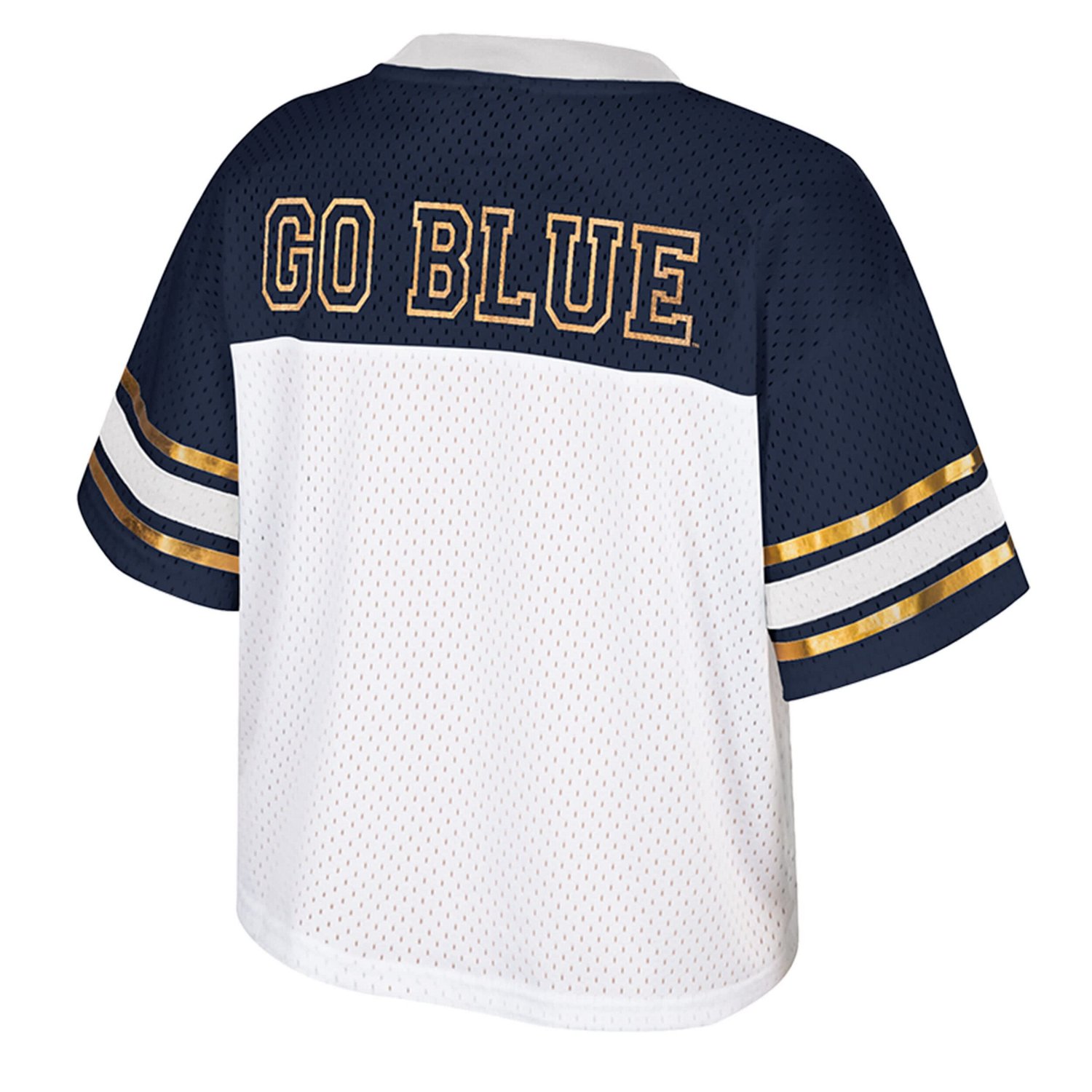 Colosseum Michigan Wolverines Treasure Cropped Football Jersey                                                                   - view number 3