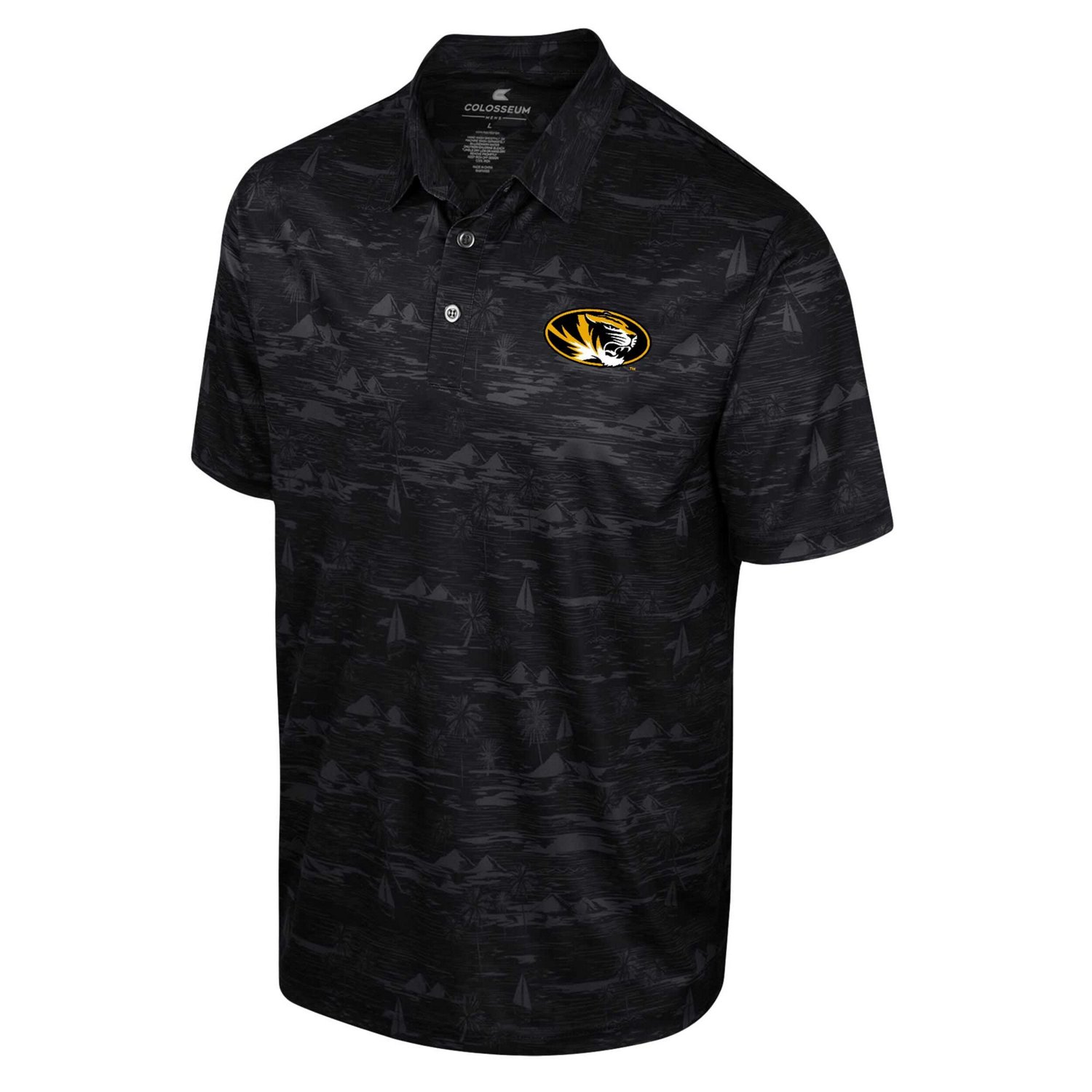 Colosseum Missouri Tigers Daly Print Polo - view number 2