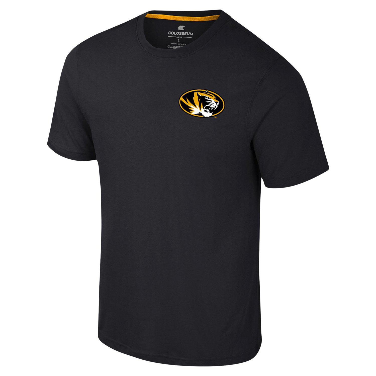 Colosseum Missouri Tigers Logo Lockup 2-Hit Active Blend T-Shirt - view number 2