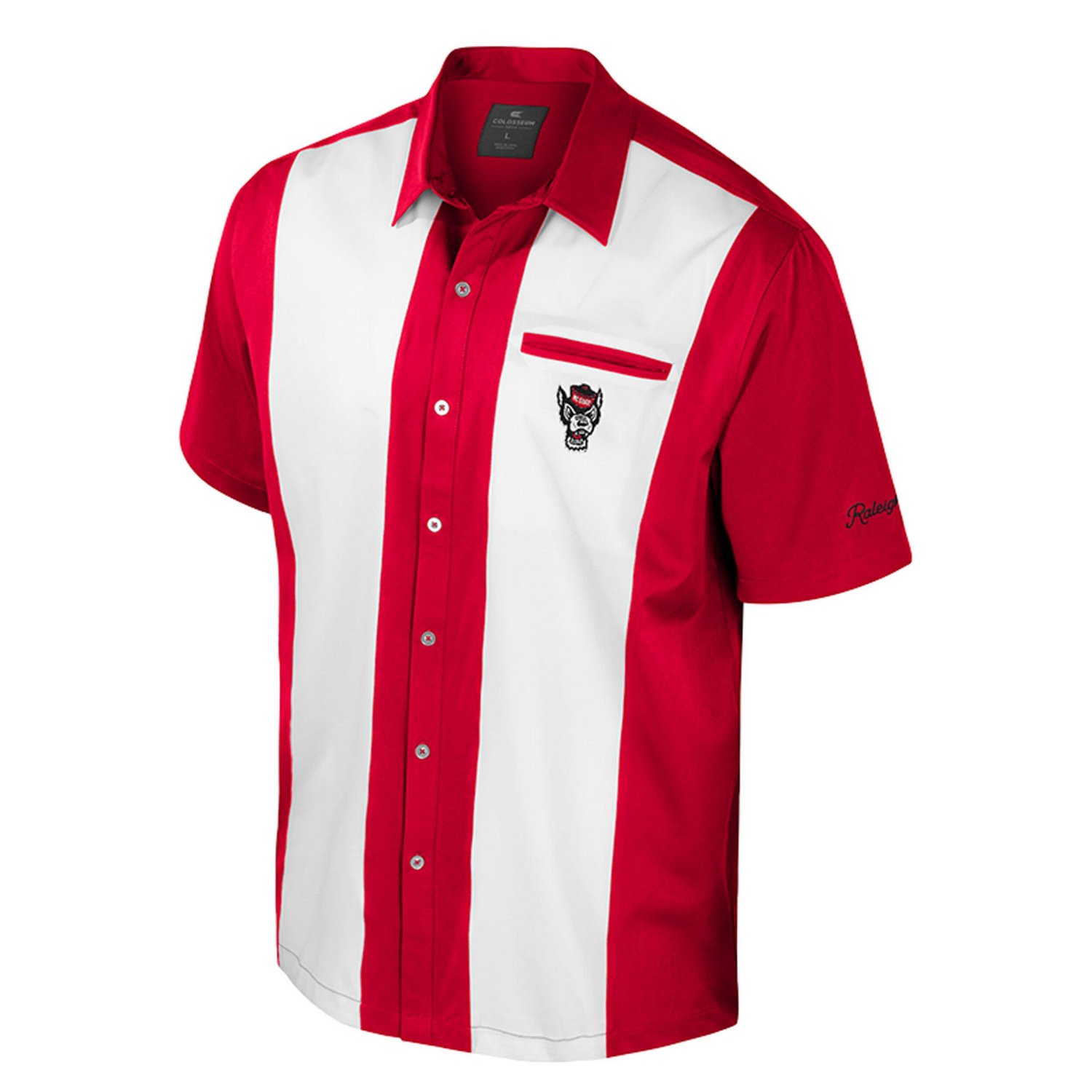 Colosseum NC State Wolfpack Strike Bowling Button-Up Shirt - view number 2