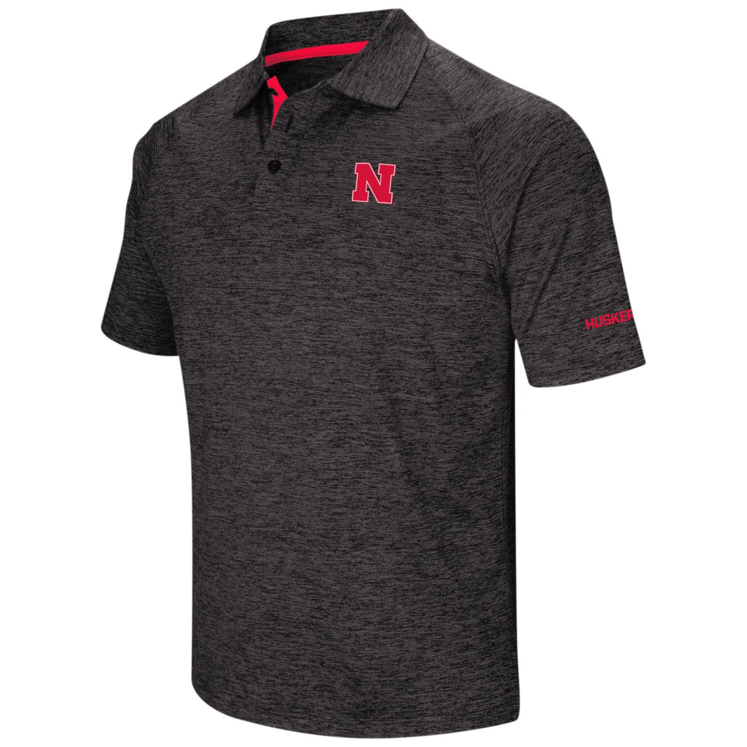 Colosseum Nebraska Huskers Big  Tall Down Swing Polo - view number 2