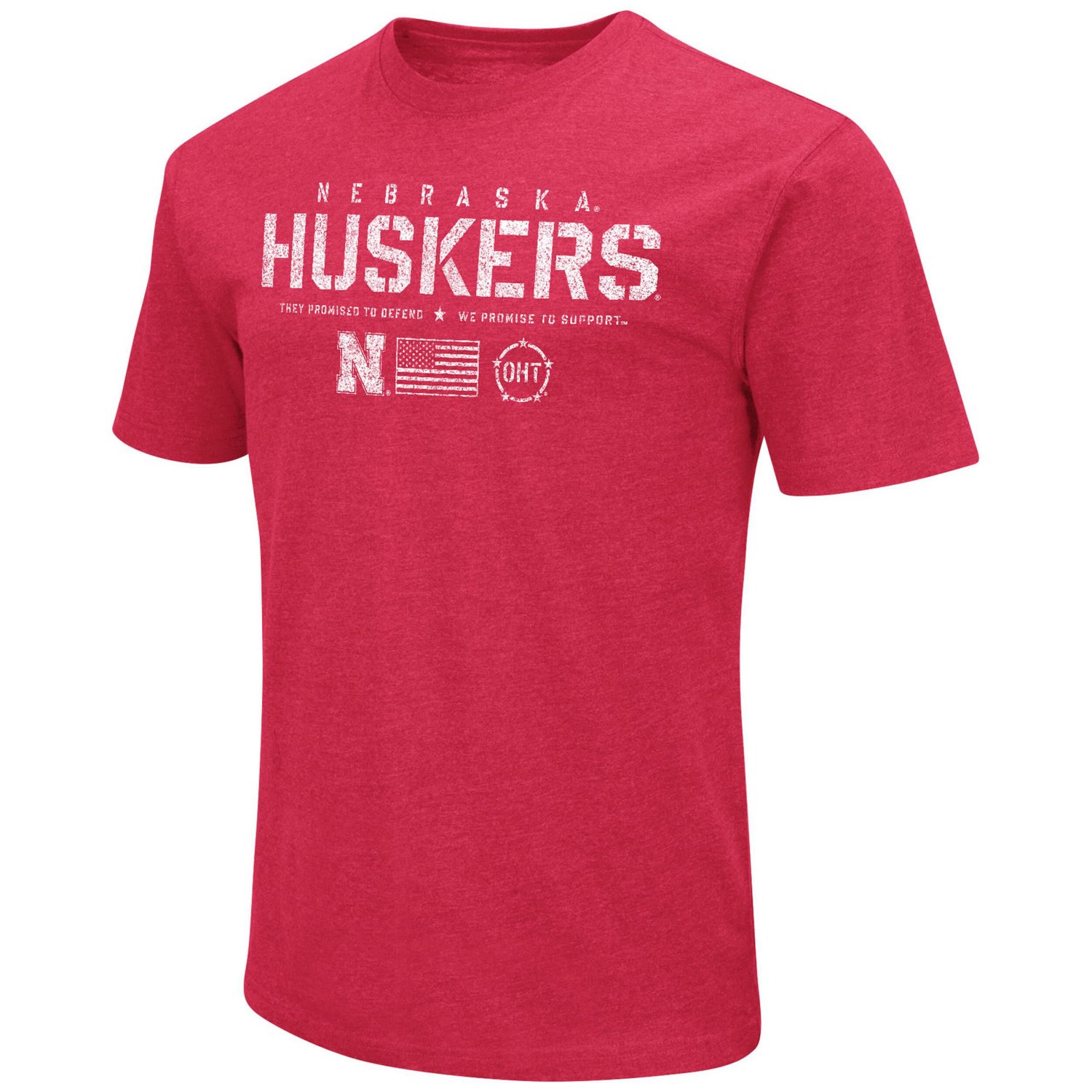 Colosseum Nebraska Huskers OHT Military Appreciation Flag 20 T-Shirt - view number 2