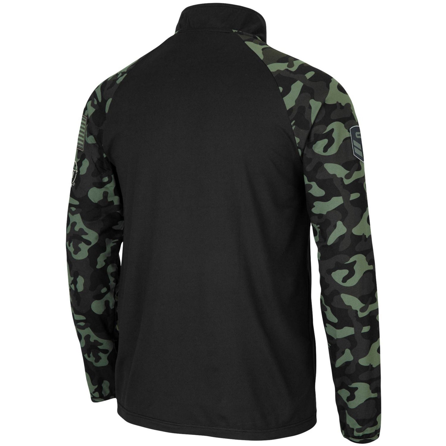 Colosseum Nebraska Huskers OHT Military Appreciation Take Flight Raglan Quarter-Zip Jacket - view number 3
