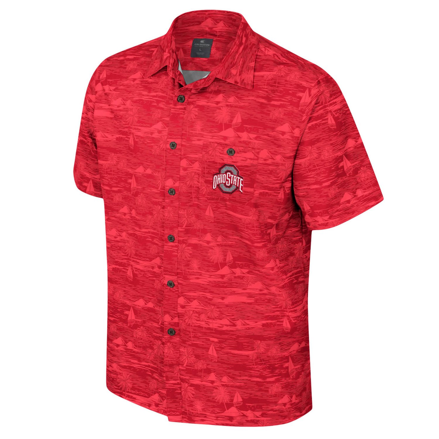 Colosseum Ohio State Buckeyes Ozark Button-Up Shirt                                                                              - view number 2