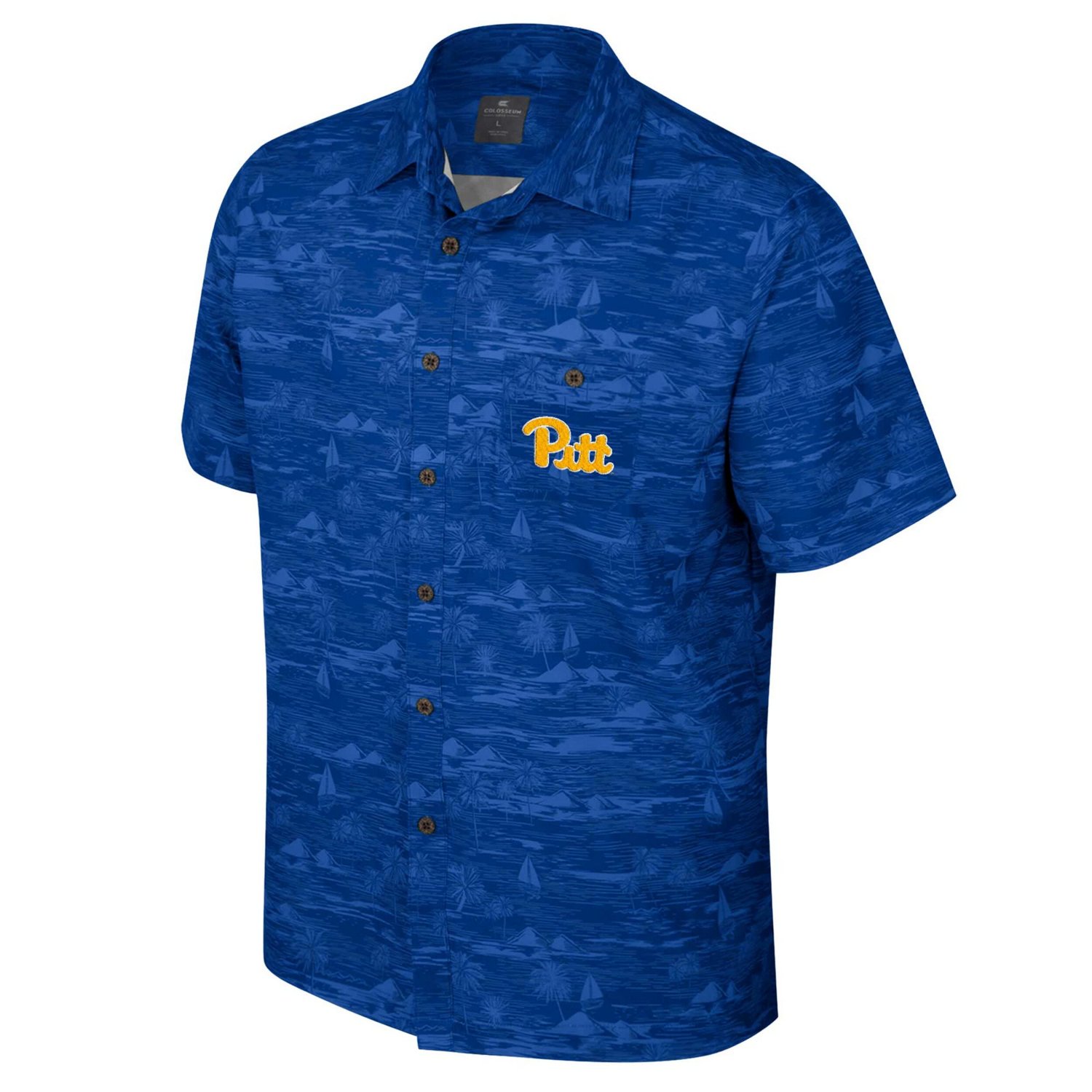 Colosseum Pitt Panthers Ozark Button-Up Shirt                                                                                    - view number 2