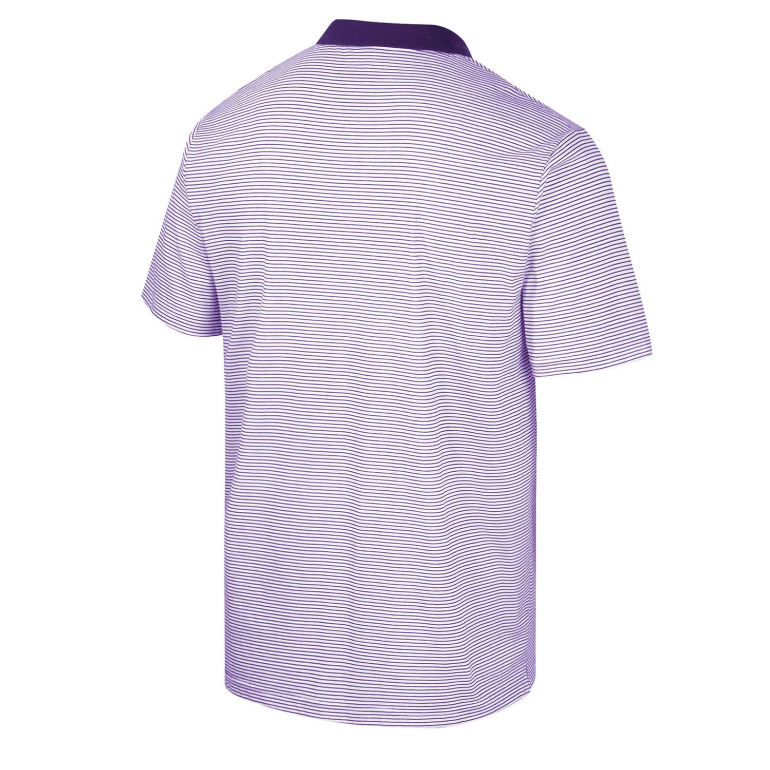 Colosseum Purple TCU Horned Frogs Print Stripe Polo - view number 3