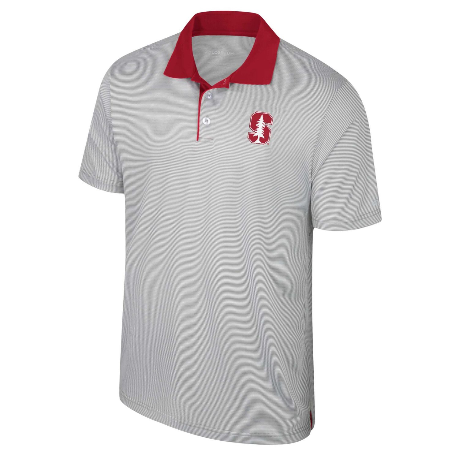 Colosseum Stanford Cardinal Tuck Striped Polo