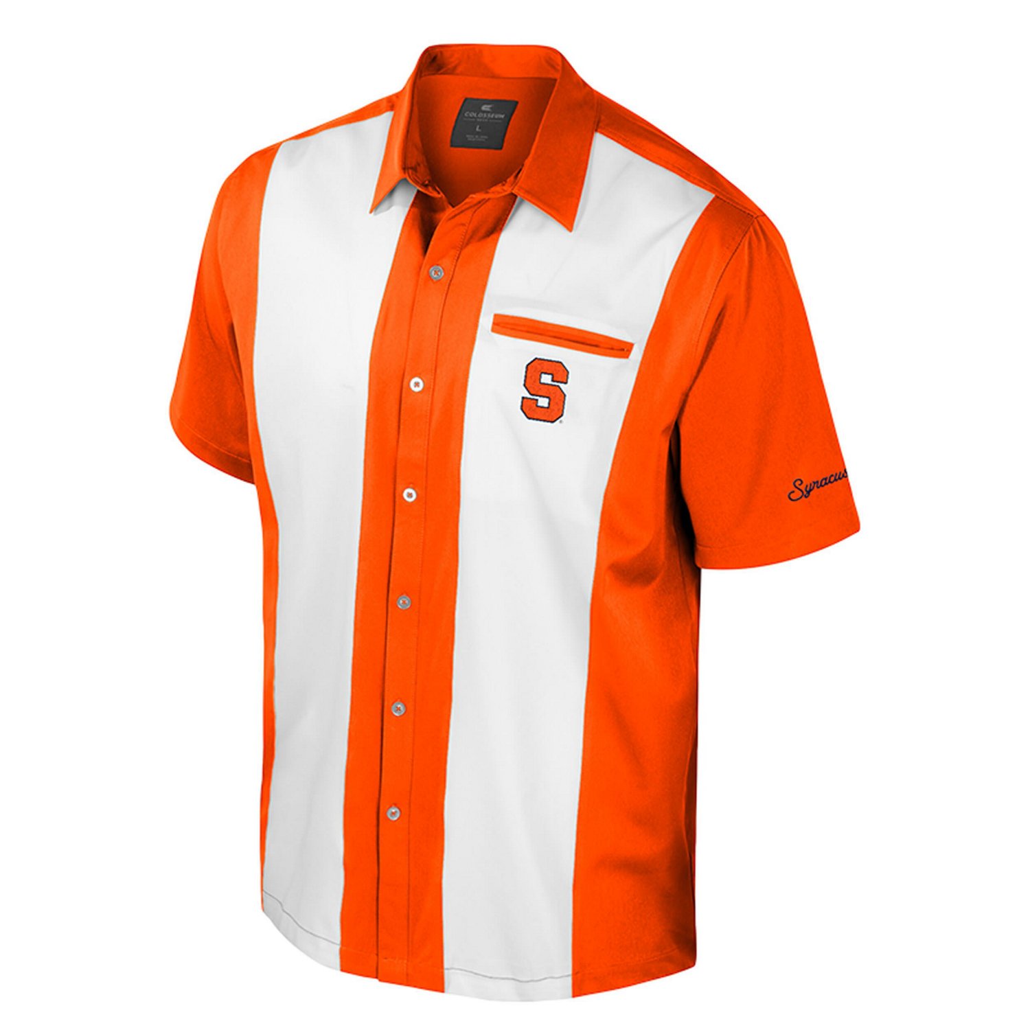 Colosseum Syracuse Strike Bowling Button-Up Shirt