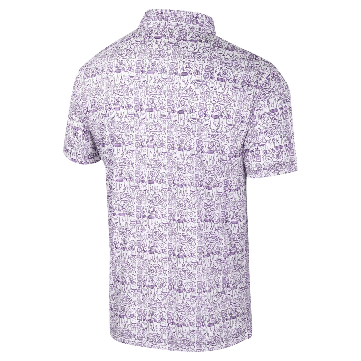 Colosseum TCU Horned Frogs It's Time Allover Print Polo - view number 3