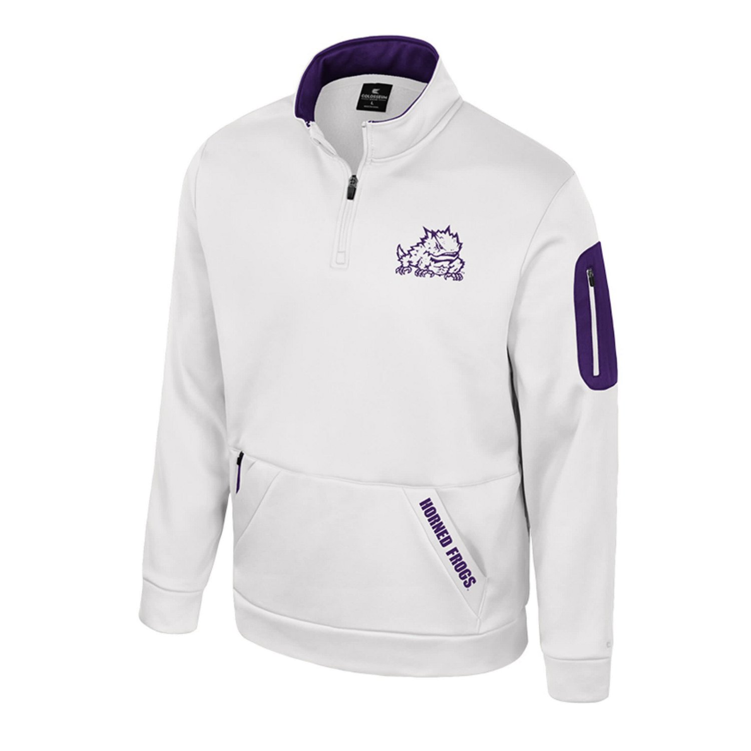 Colosseum TCU Horned Frogs Mainframe Quarter-Zip Fleece Jacket                                                                   - view number 2