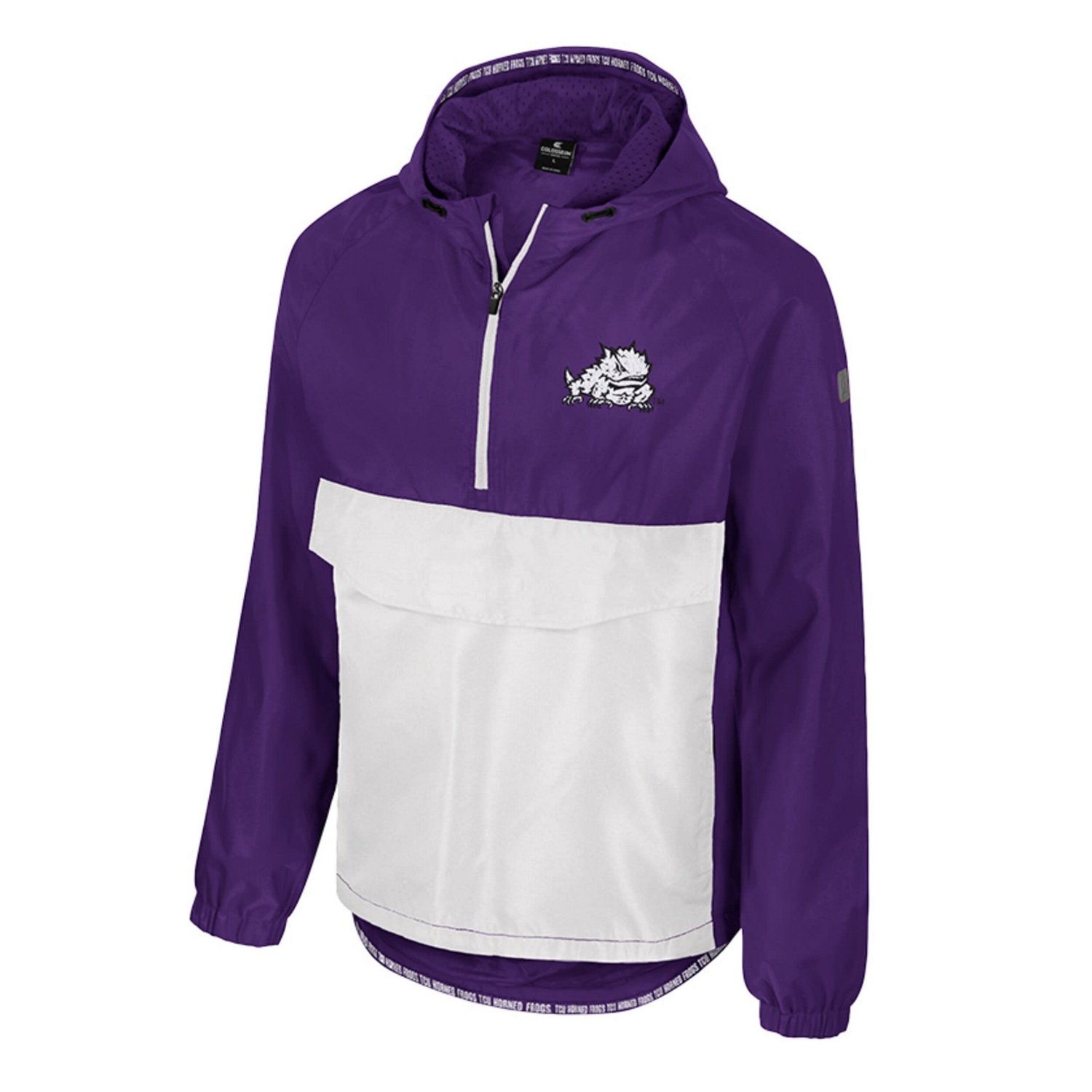 Colosseum TCU Horned Frogs Reloaded Anorak Half-Zip Jacket - view number 2
