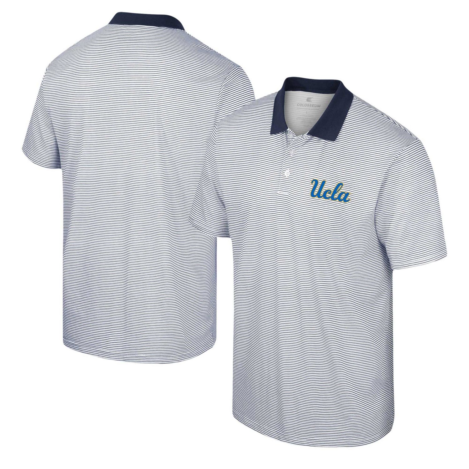 Colosseum UCLA Bruins Print Stripe Polo Academy
