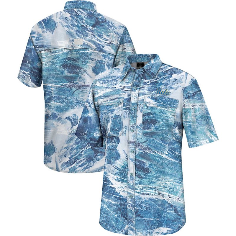 Colosseum Athletics Colosseum UCLA Bruins Realtree Aspect Charter Full-Button Fishing Shirt Blue, Large - NCAA Men's Tops at Academy Sports