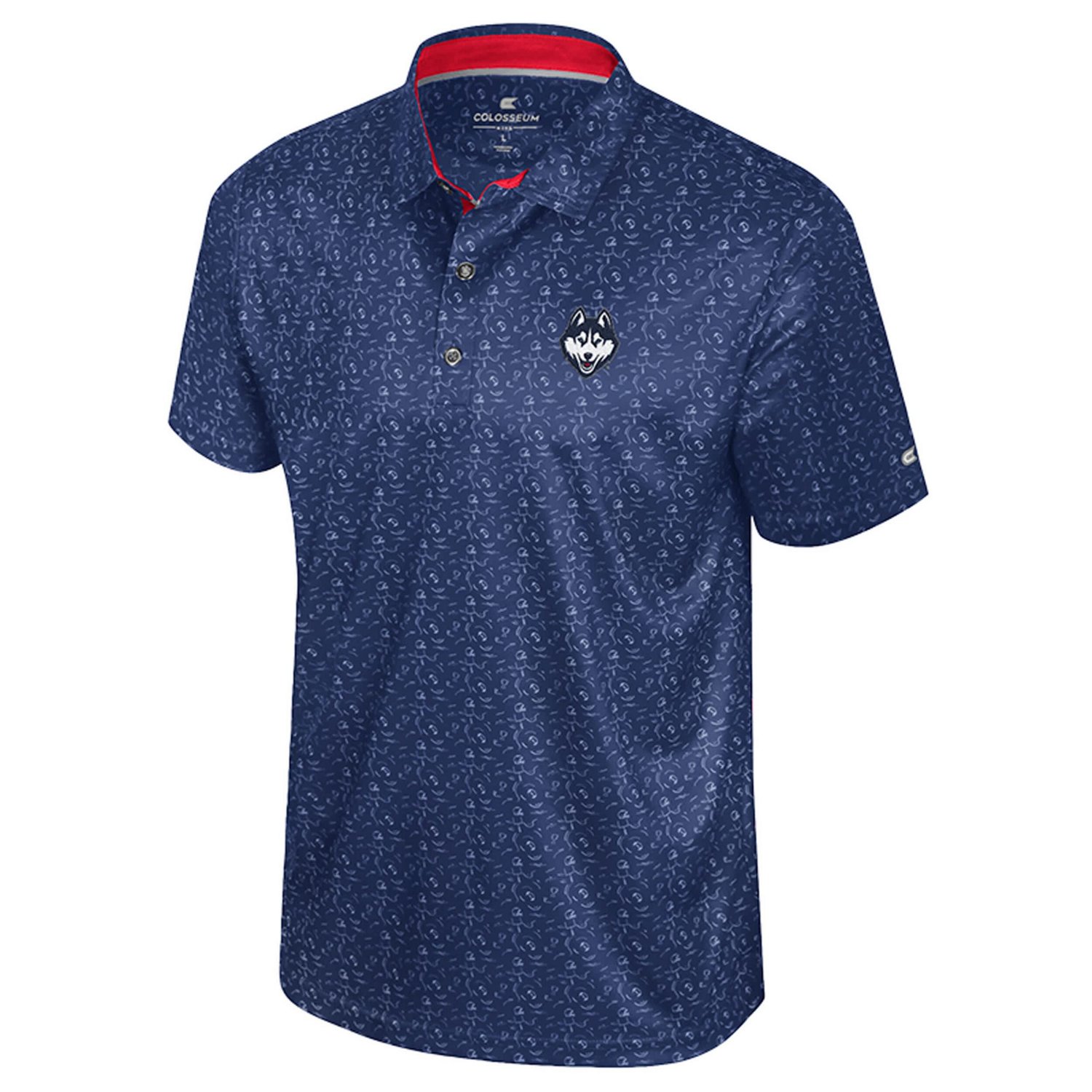 Colosseum UConn Huskies Football Print Polo - view number 2