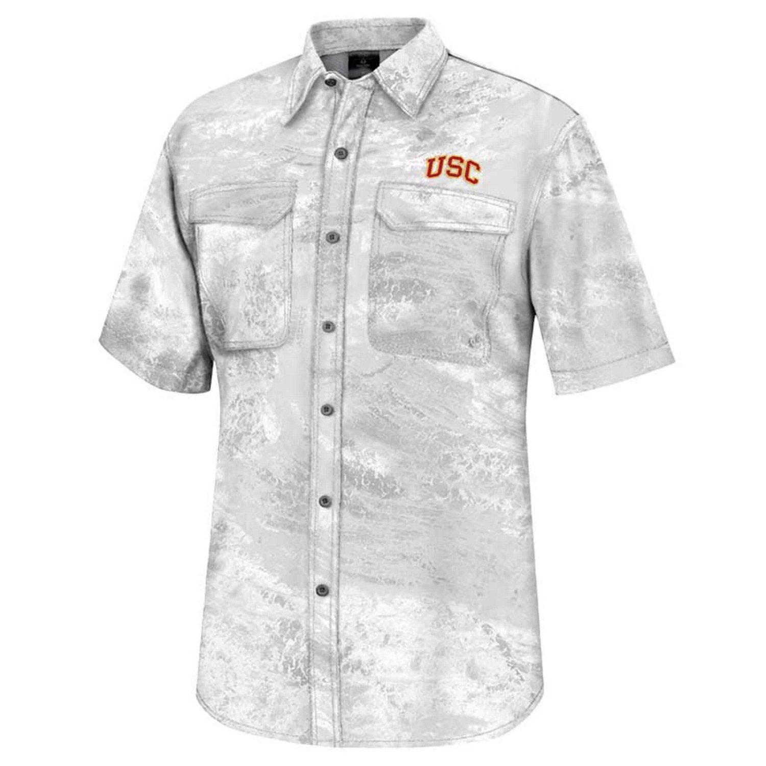 Colosseum USC Trojans Realtree Aspect Charter Full-Button Fishing Shirt                                                          - view number 2