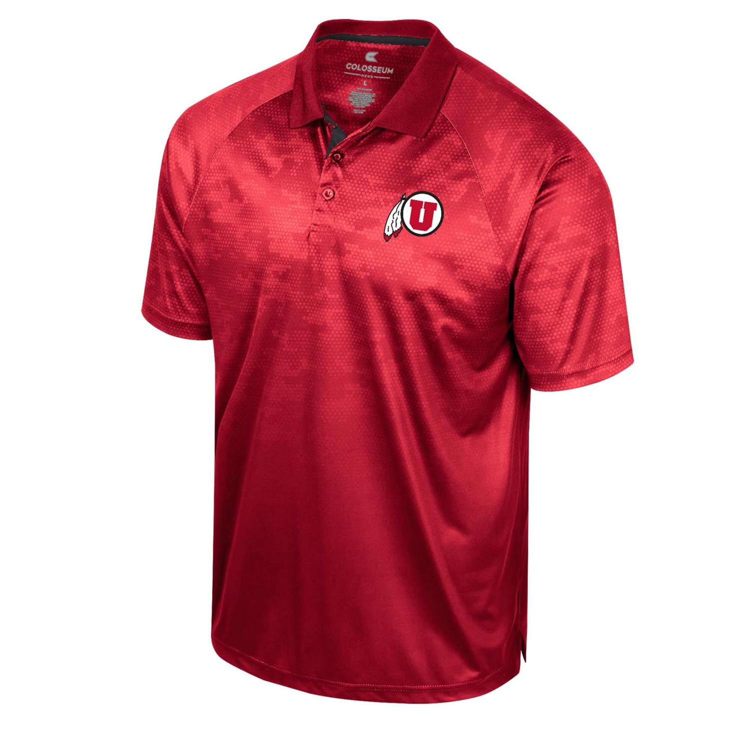 Colosseum Utah Utes Honeycomb Raglan Polo                                                                                        - view number 2