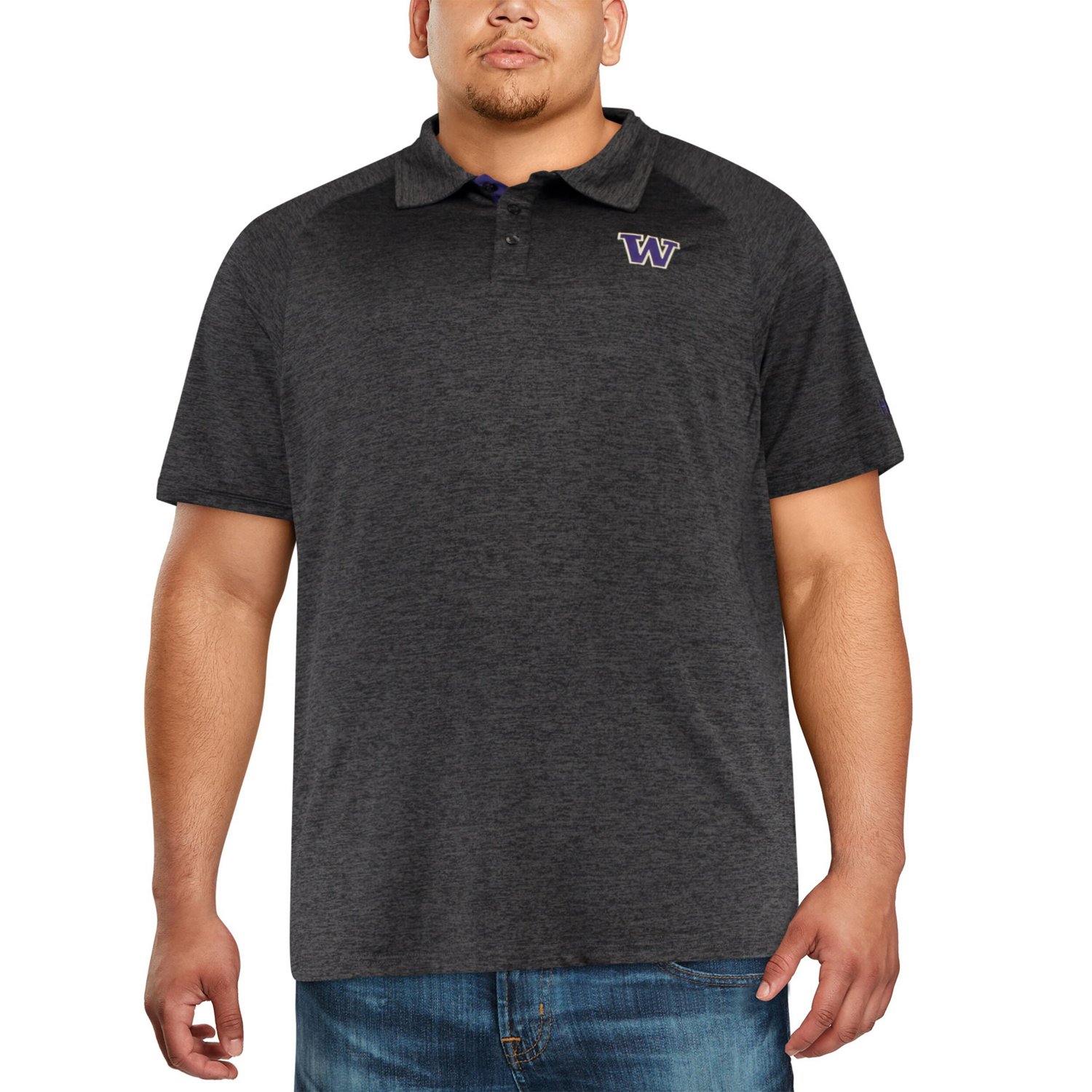 Colosseum Washington Huskies Big  Tall Down Swing Polo - view number 4