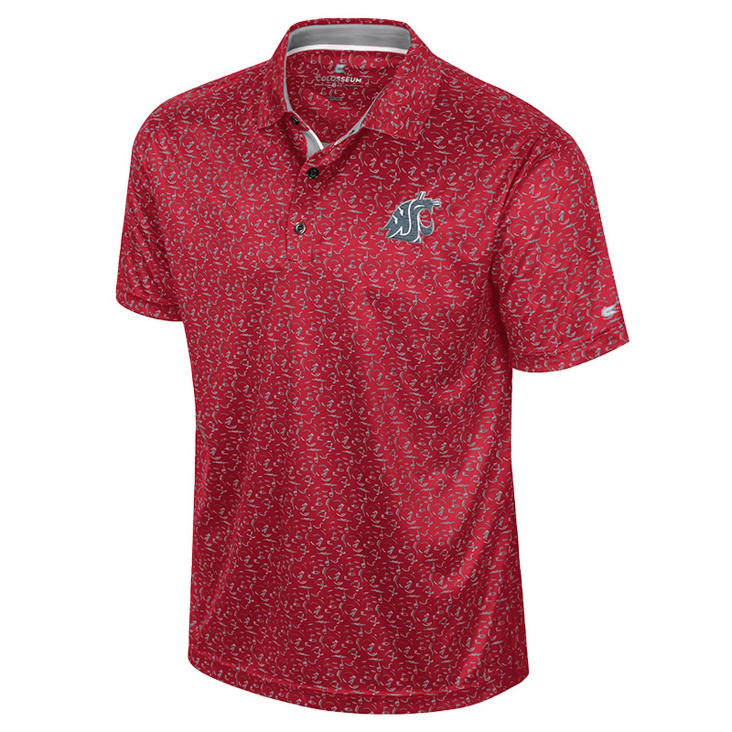Colosseum Washington State Cougars Sublimated Golf Polo - view number 2