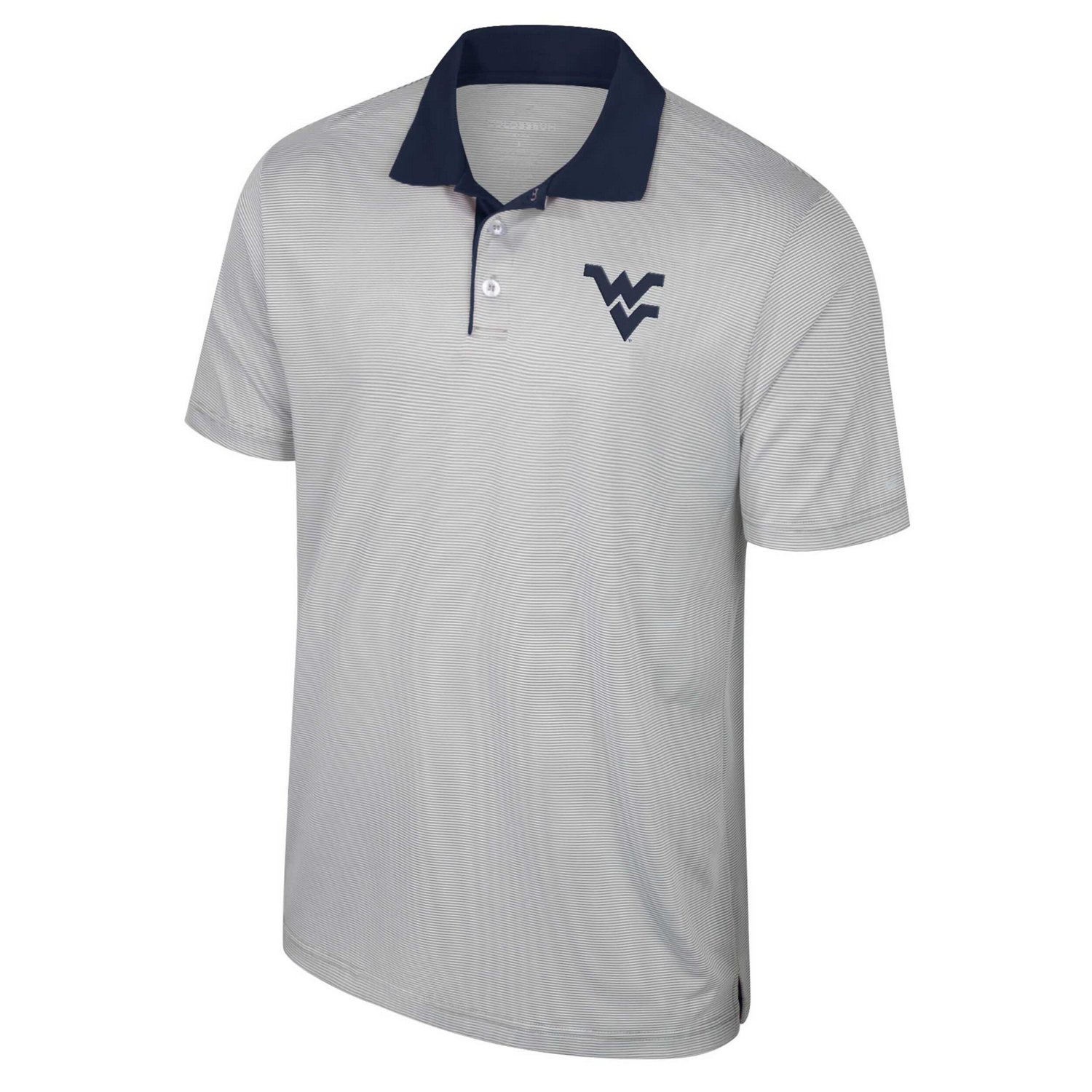 Colosseum West Virginia Mountaineers Big  Tall Tuck Striped Polo - view number 2