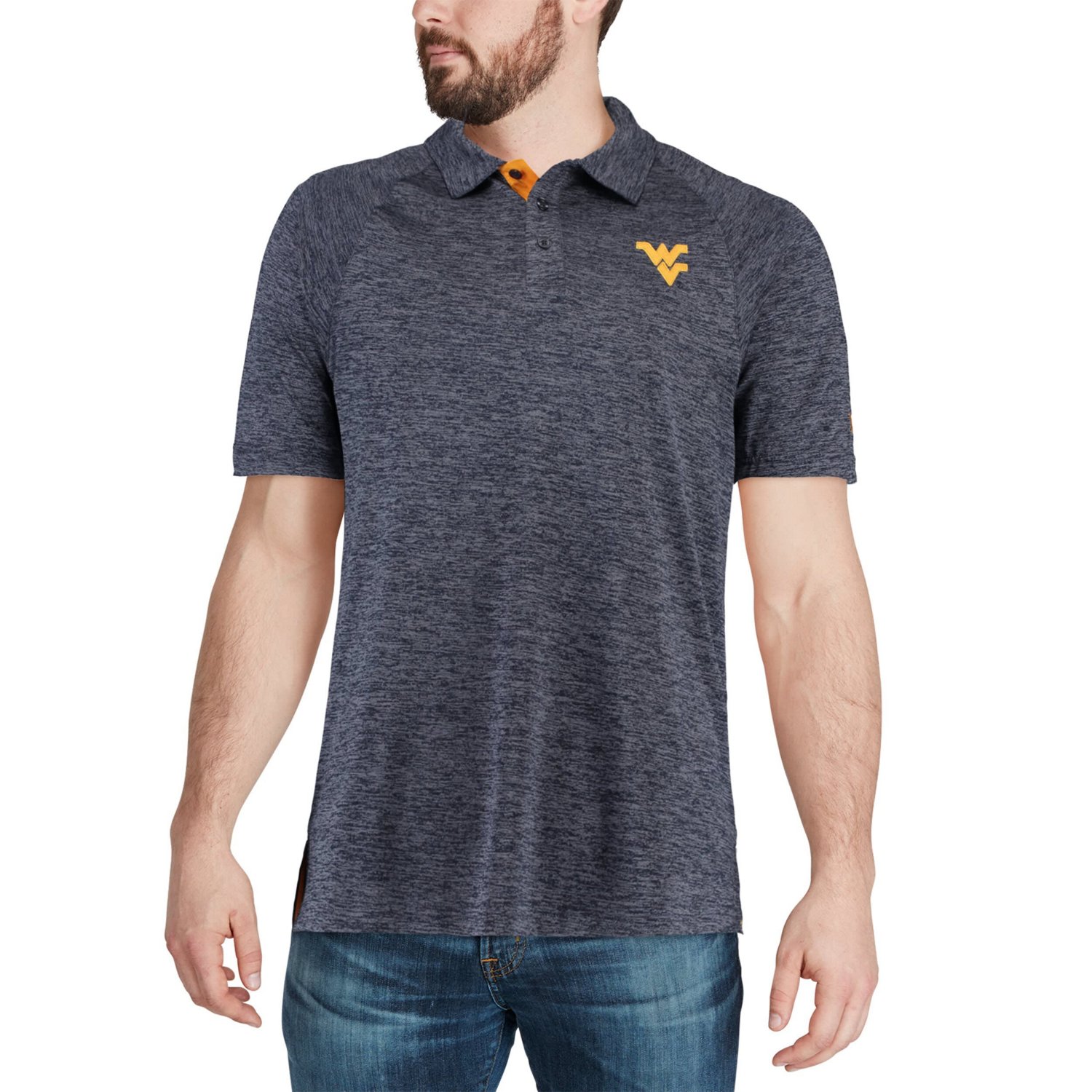 Colosseum West Virginia Mountaineers Down Swing Polo - view number 4