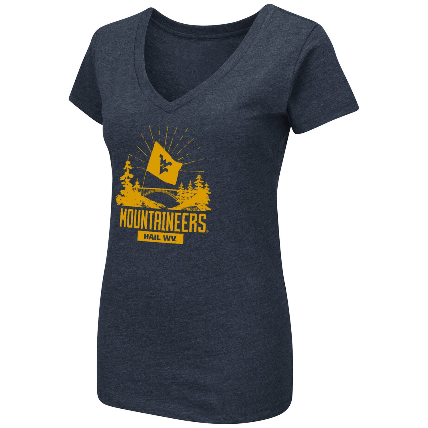 Colosseum West Virginia Mountaineers Fan V-Neck T-Shirt - view number 2