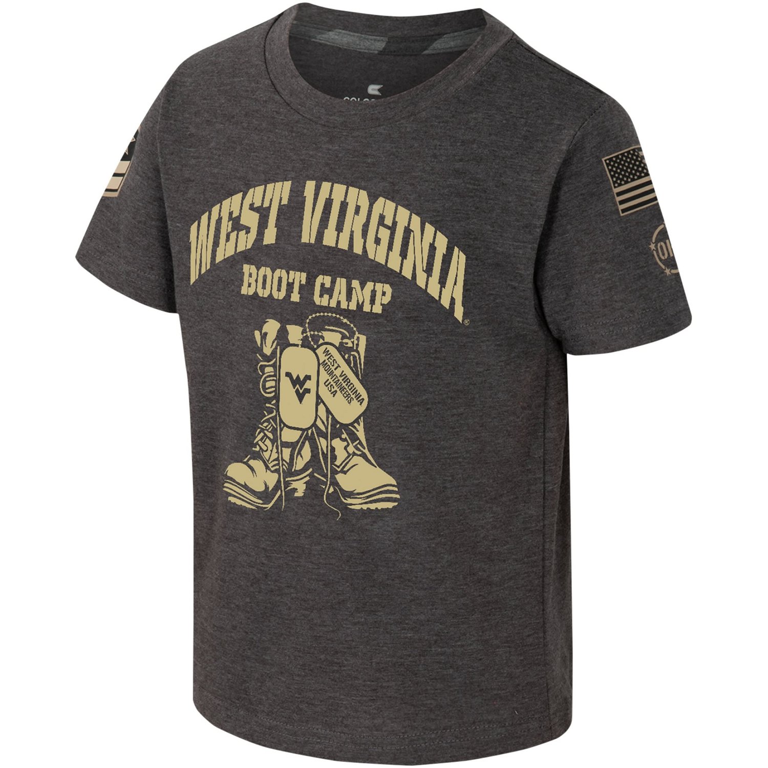 Colosseum West Virginia Mountaineers OHT Military Appreciation Boot Camp T-Shirt - view number 2