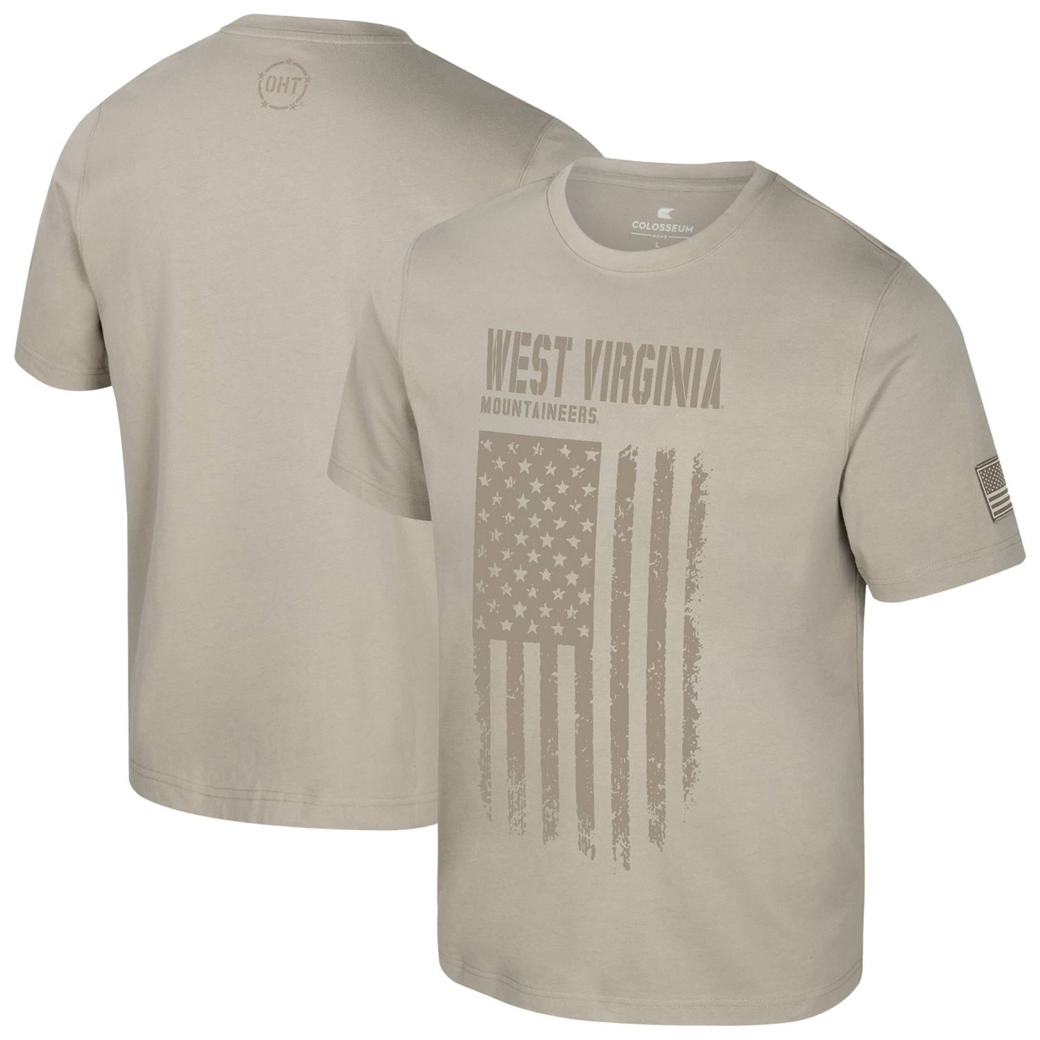 Colosseum West Virginia Mountaineers Operation Hat Trick Dune Flag T-Shirt - view number 1