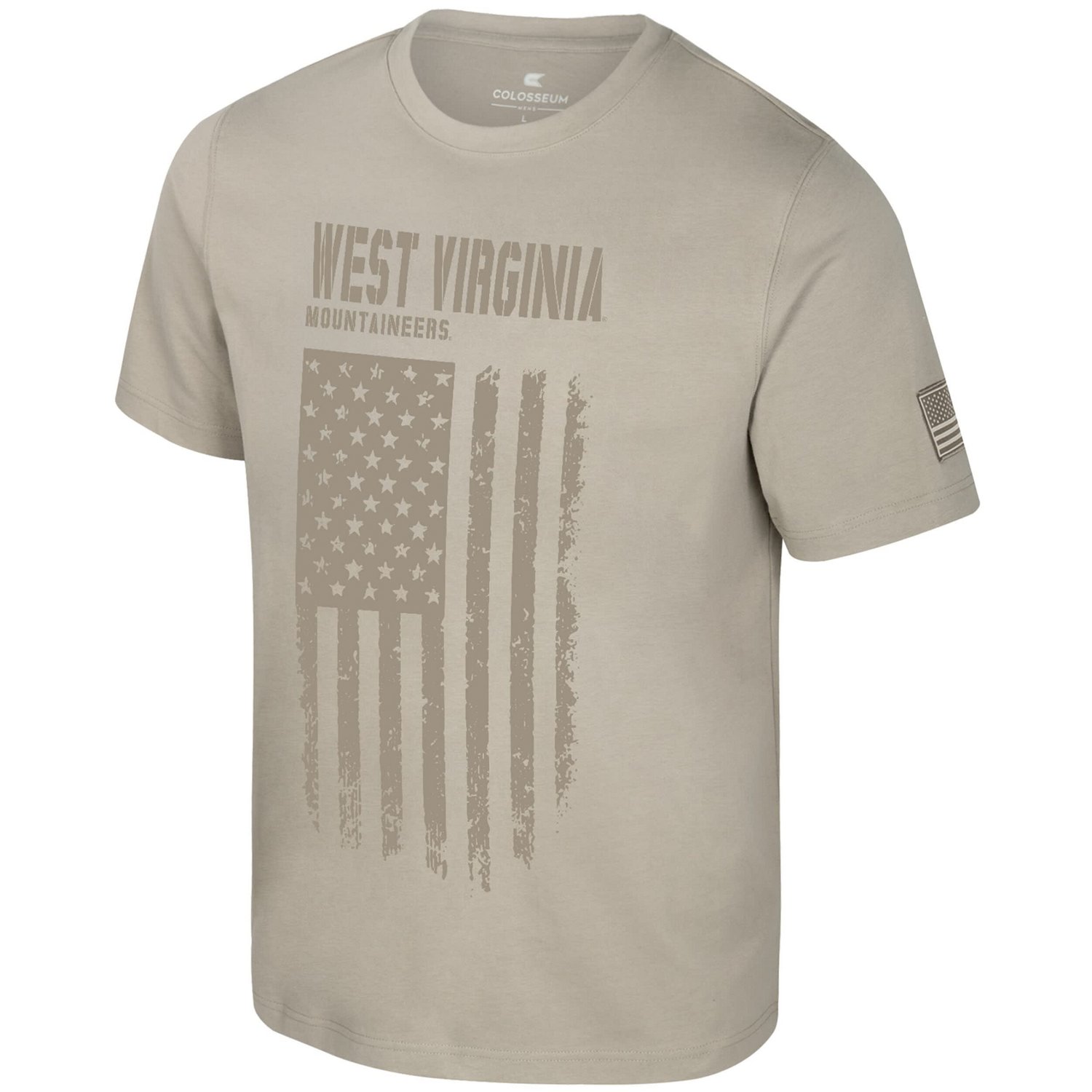 Colosseum West Virginia Mountaineers Operation Hat Trick Dune Flag T-Shirt - view number 3