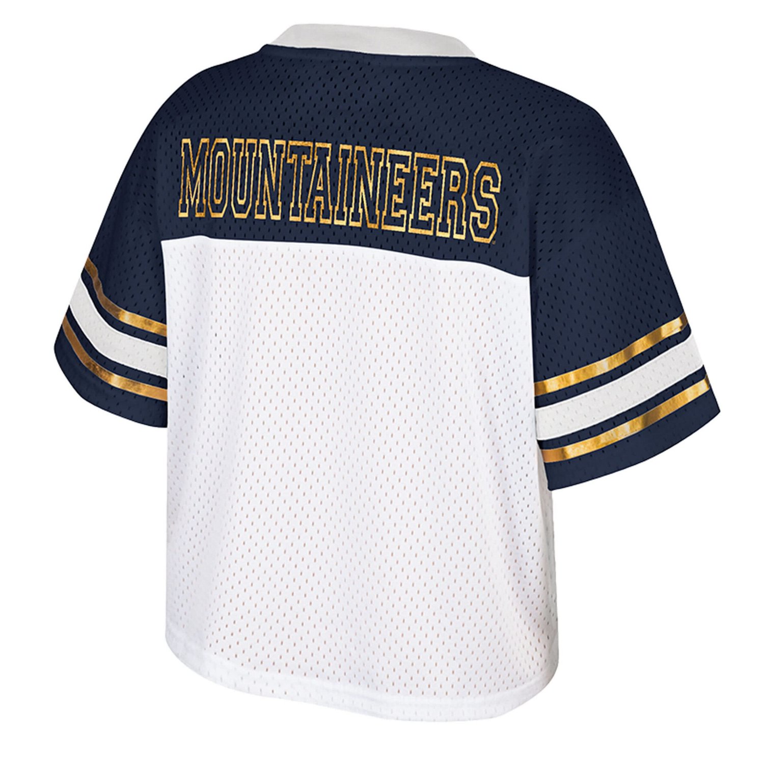 Colosseum West Virginia Mountaineers Treasure Cropped Football Jersey - view number 3