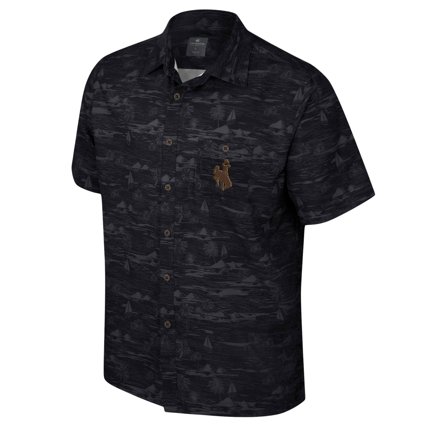 Colosseum Wyoming Cowboys Ozark Button-Up Shirt - view number 2