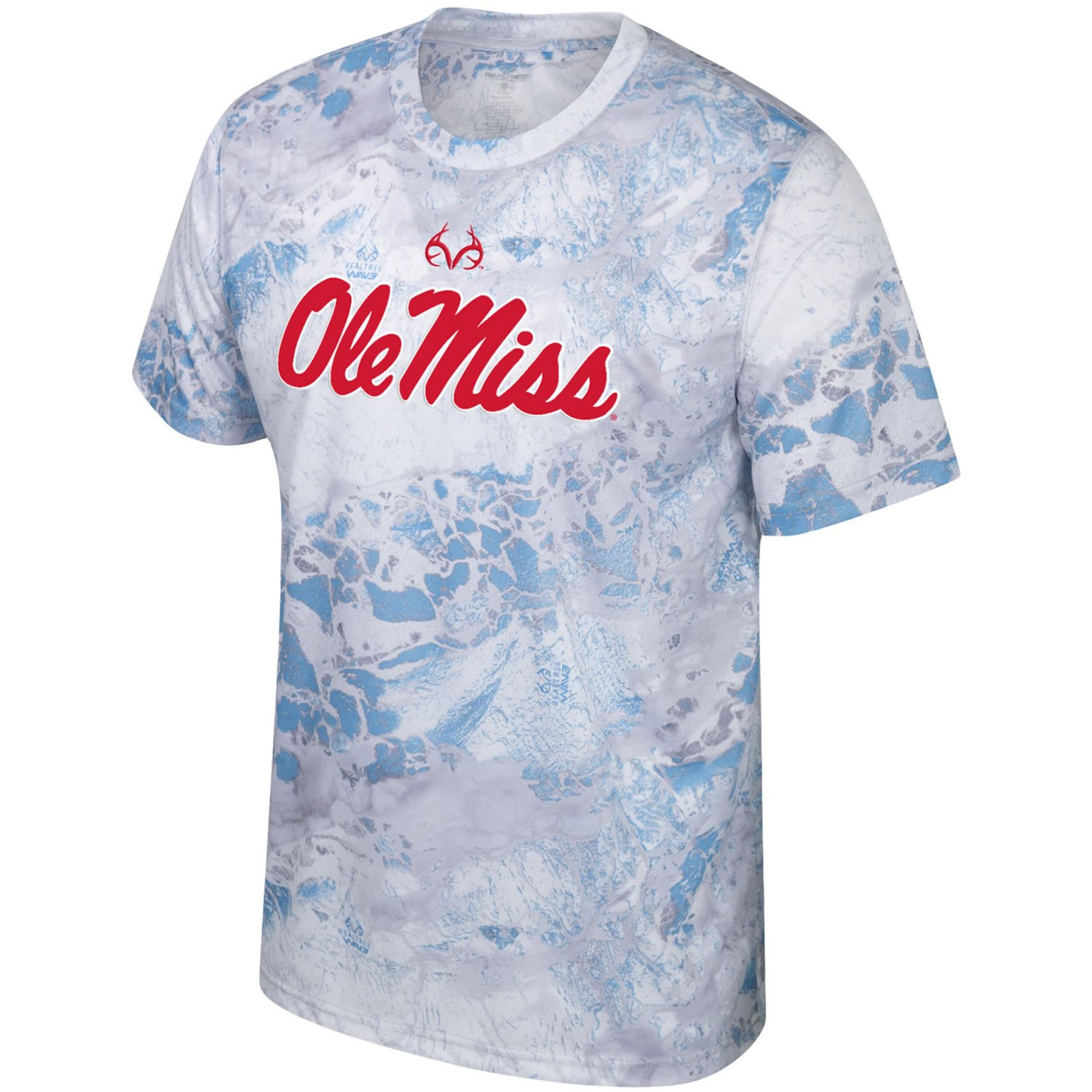 Colosseum x Realtree Powder /Silver Ole Miss Rebels WAV3 T-Shirt - view number 2